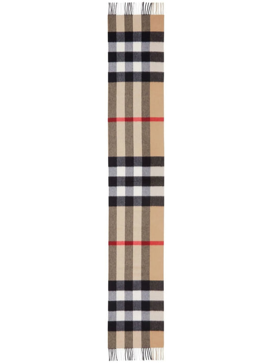 checked cashmere scarf