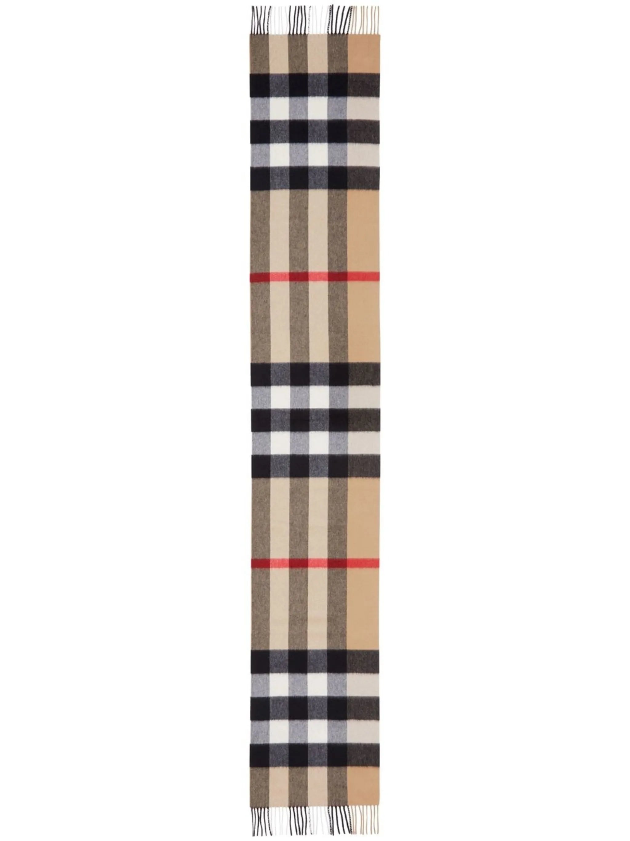 checked cashmere scarf
