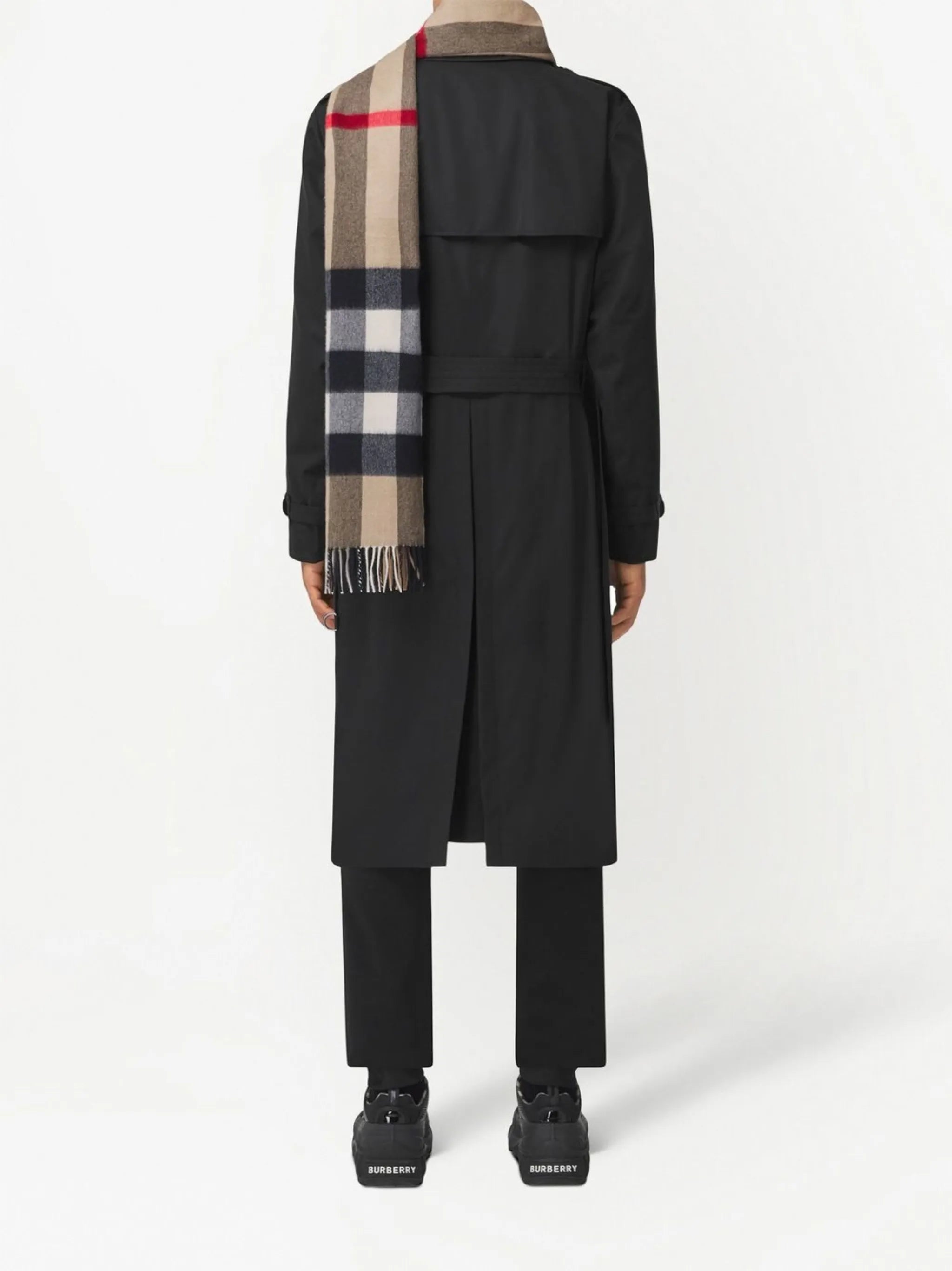 checked cashmere scarf