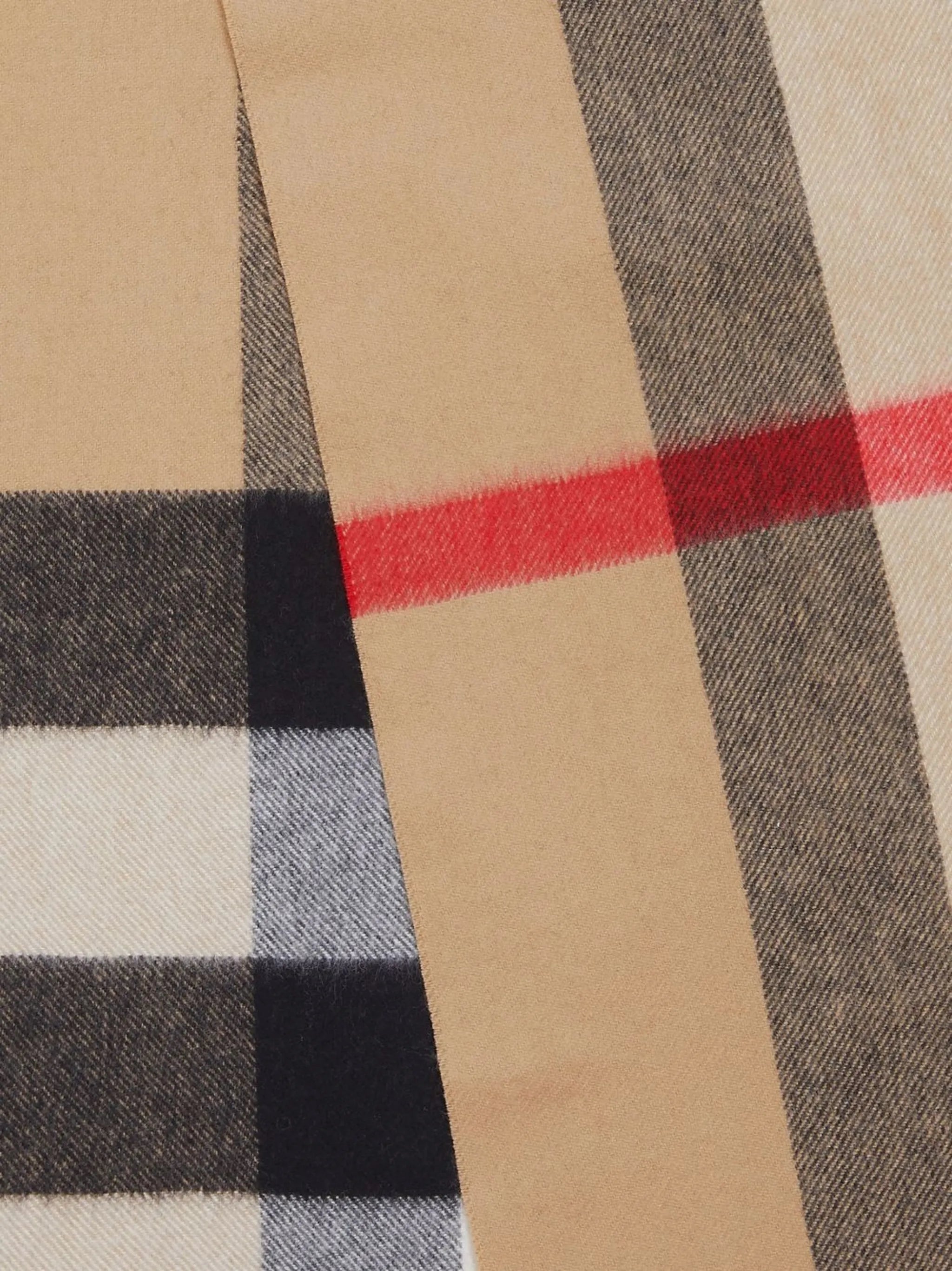 checked cashmere scarf