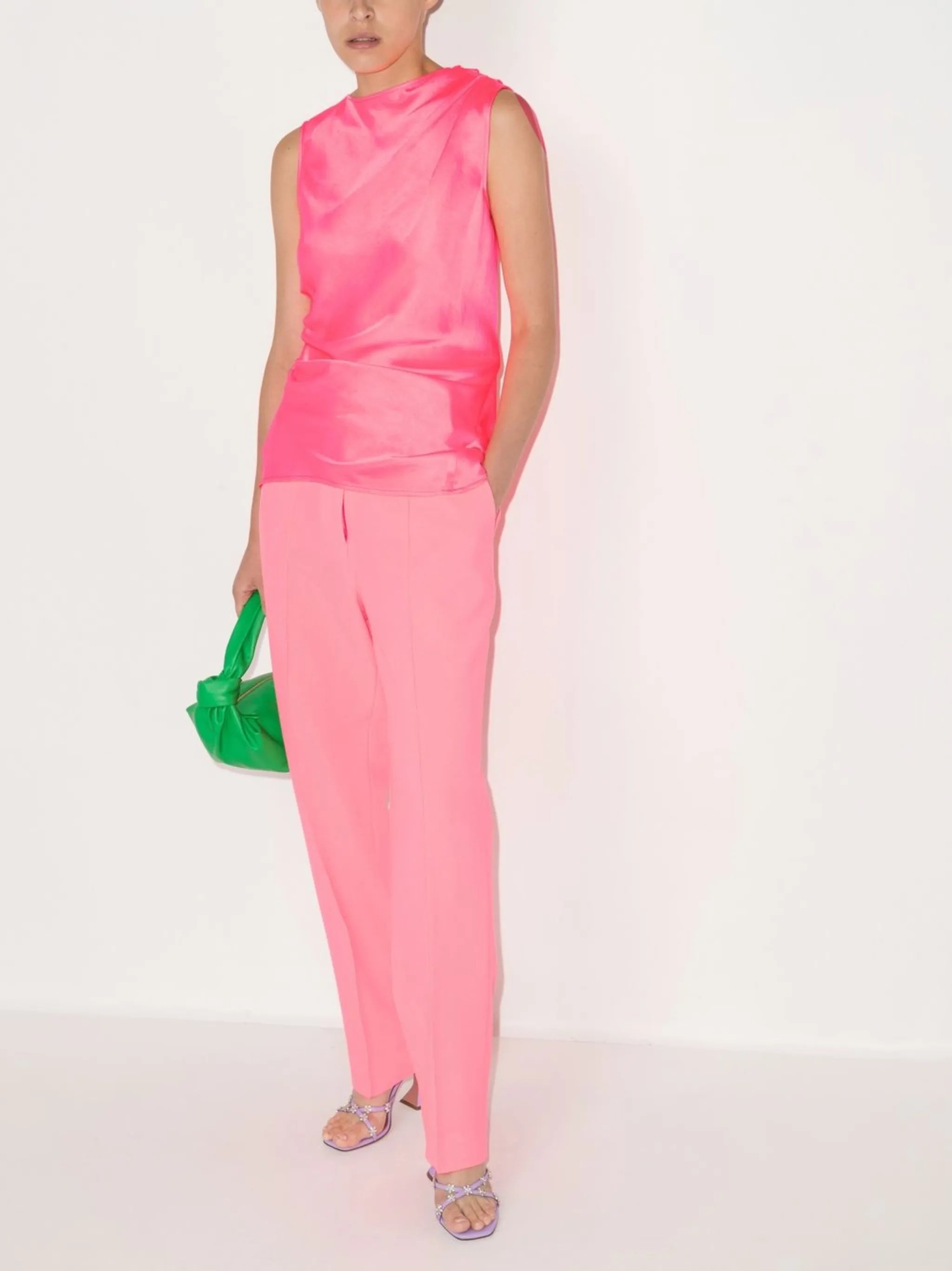 ruched asymmetric top
