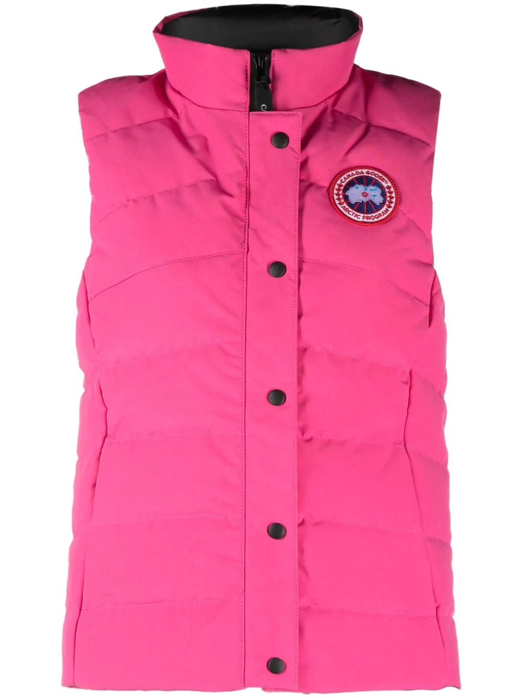 Freestyle logo-patch padded gilet