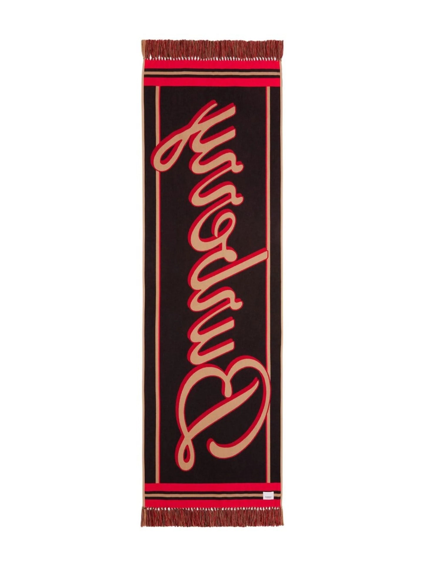 logo-embroidered scarf
