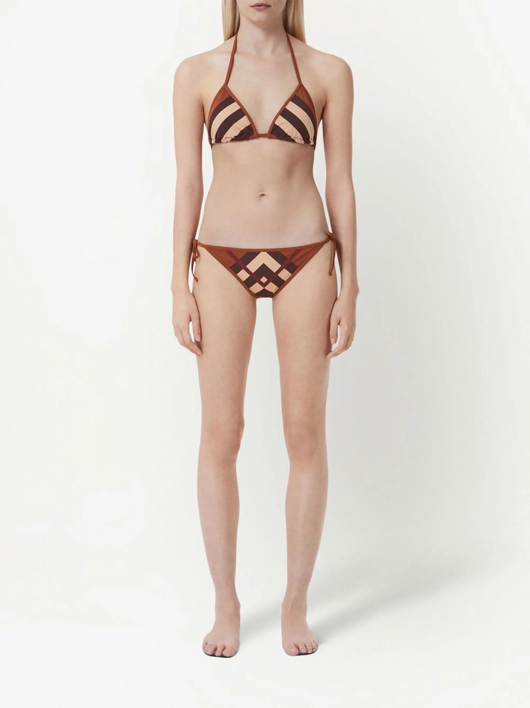 Chevron Check triangle bikini