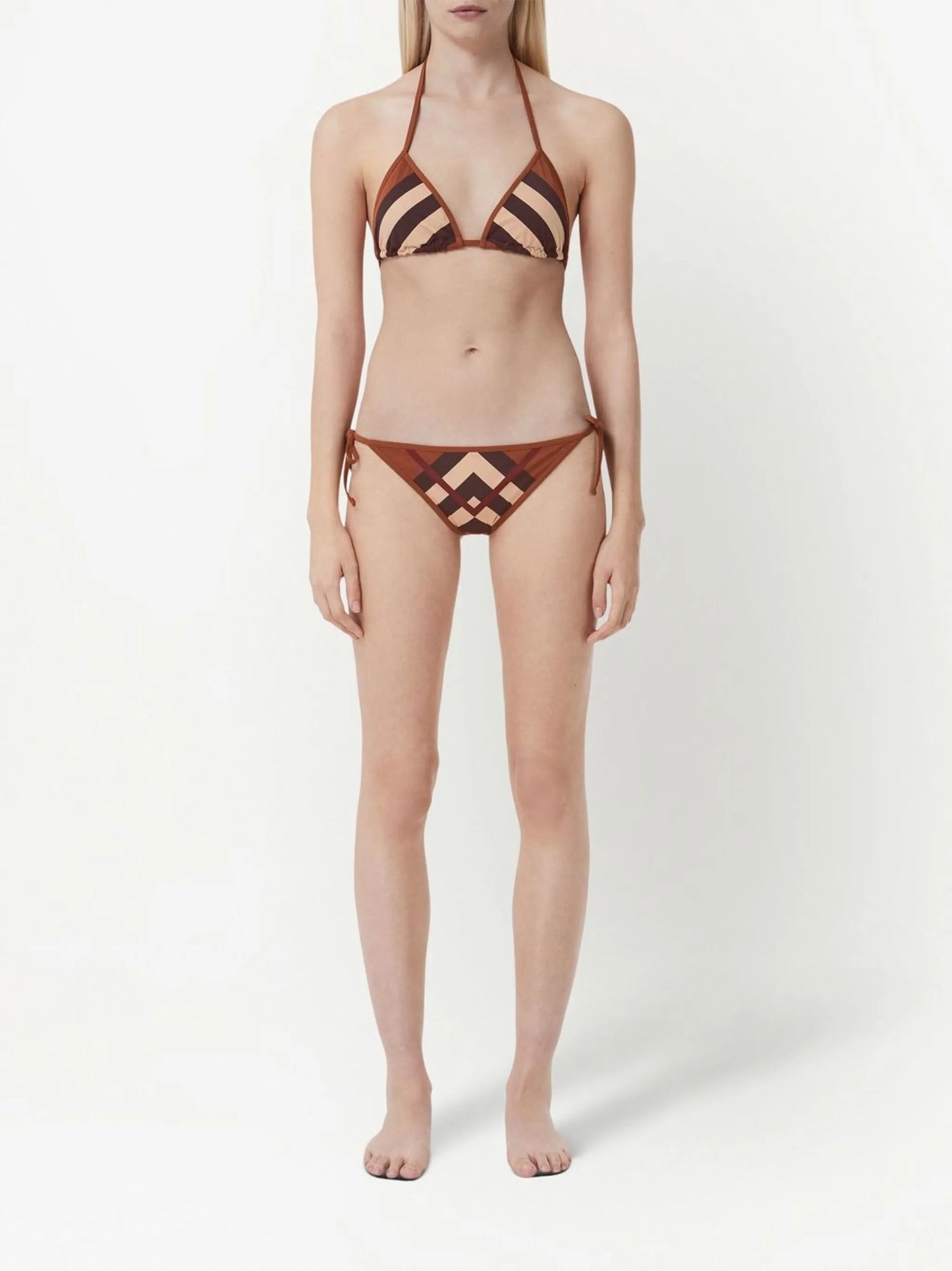Chevron Check triangle bikini
