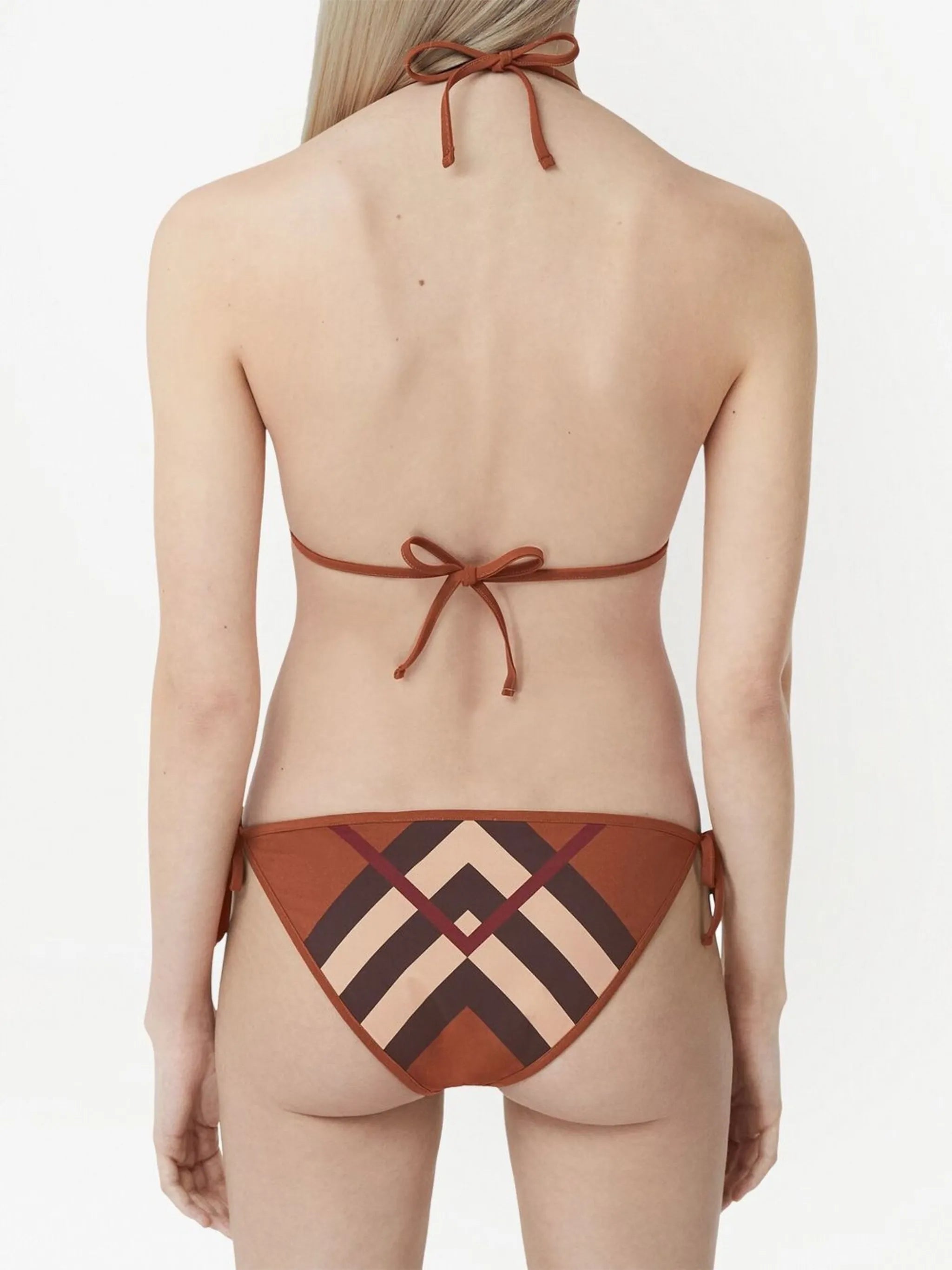 Chevron Check triangle bikini