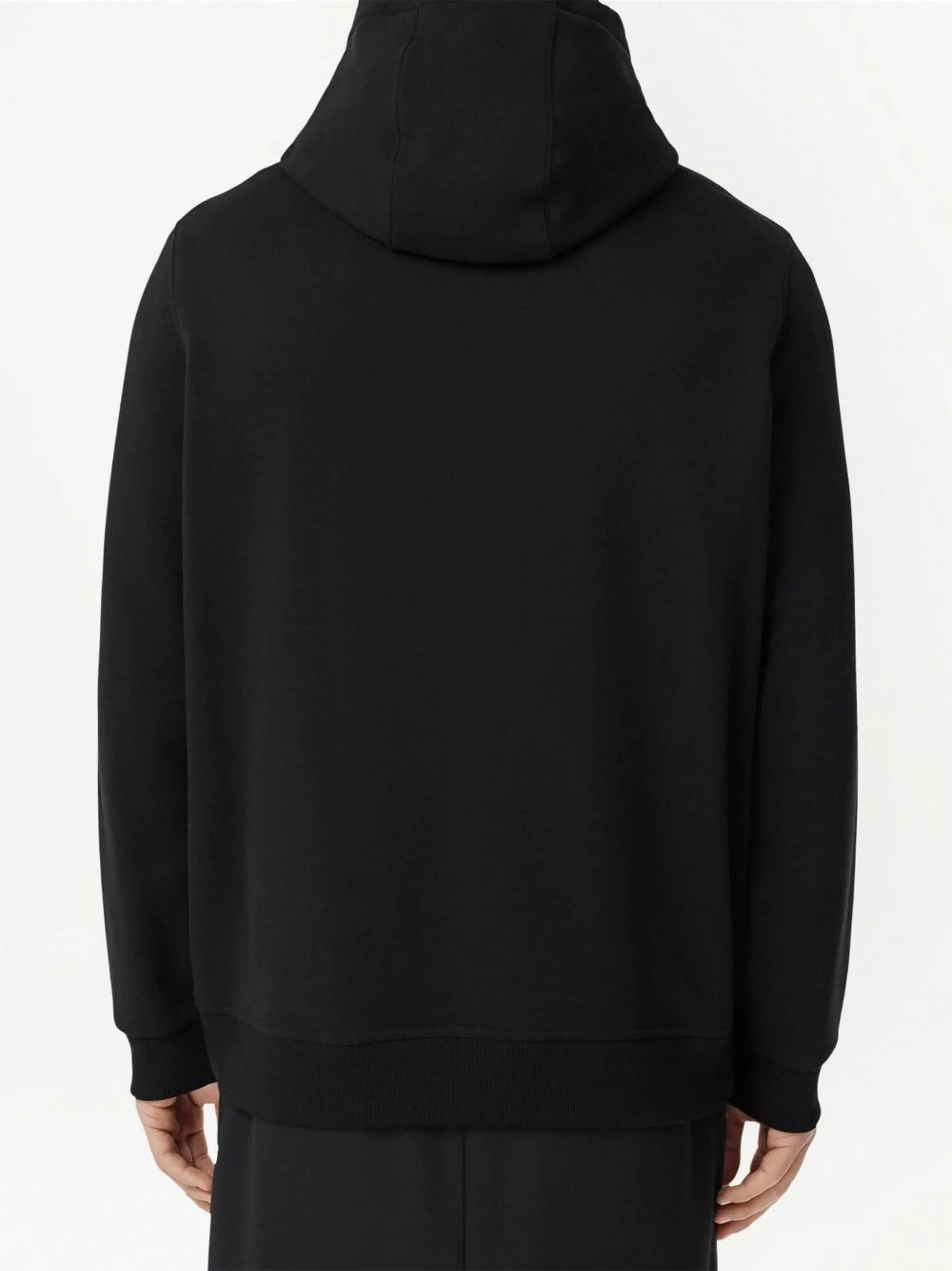 logo-print cotton hoodie