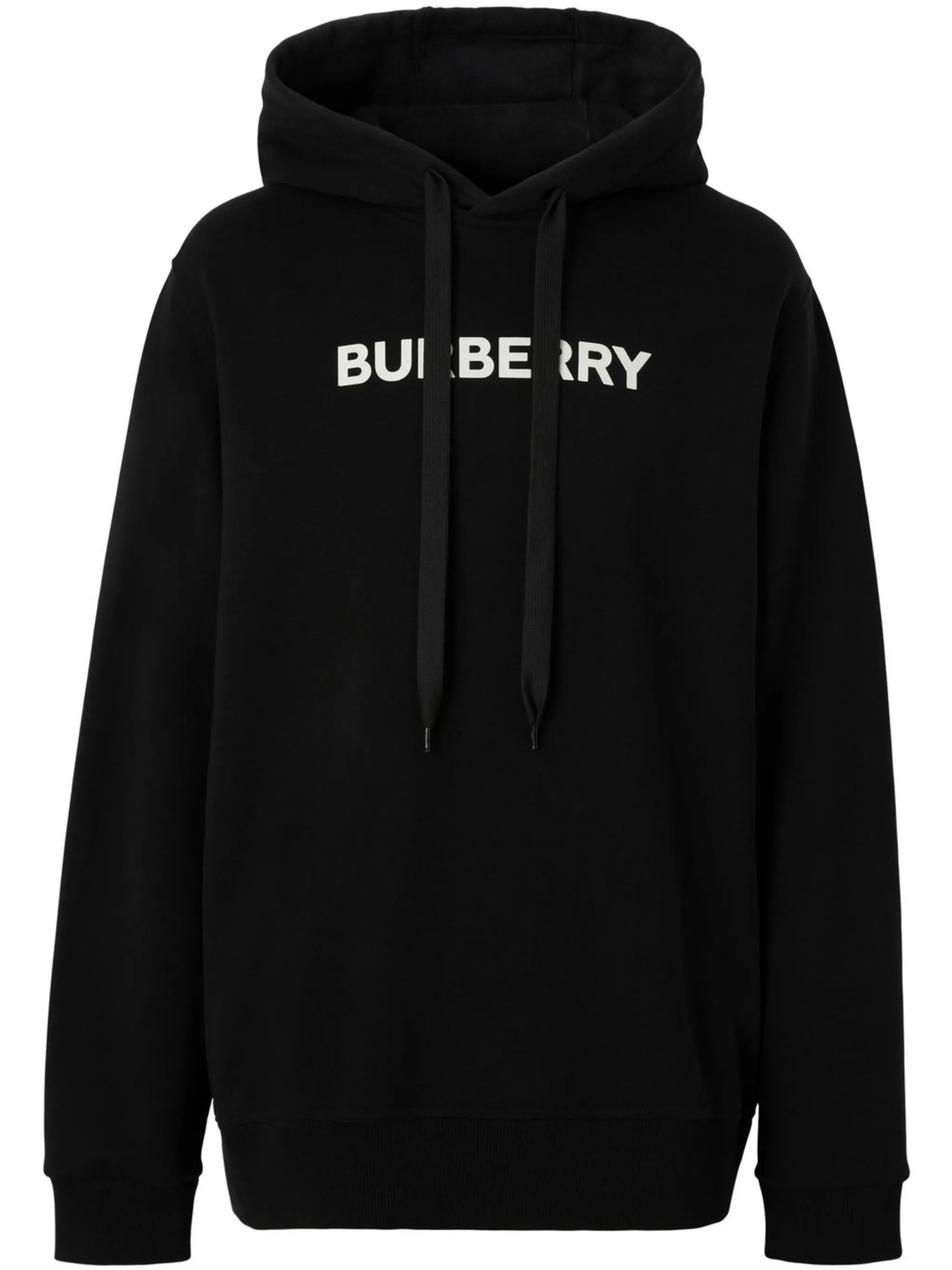 logo-print cotton hoodie