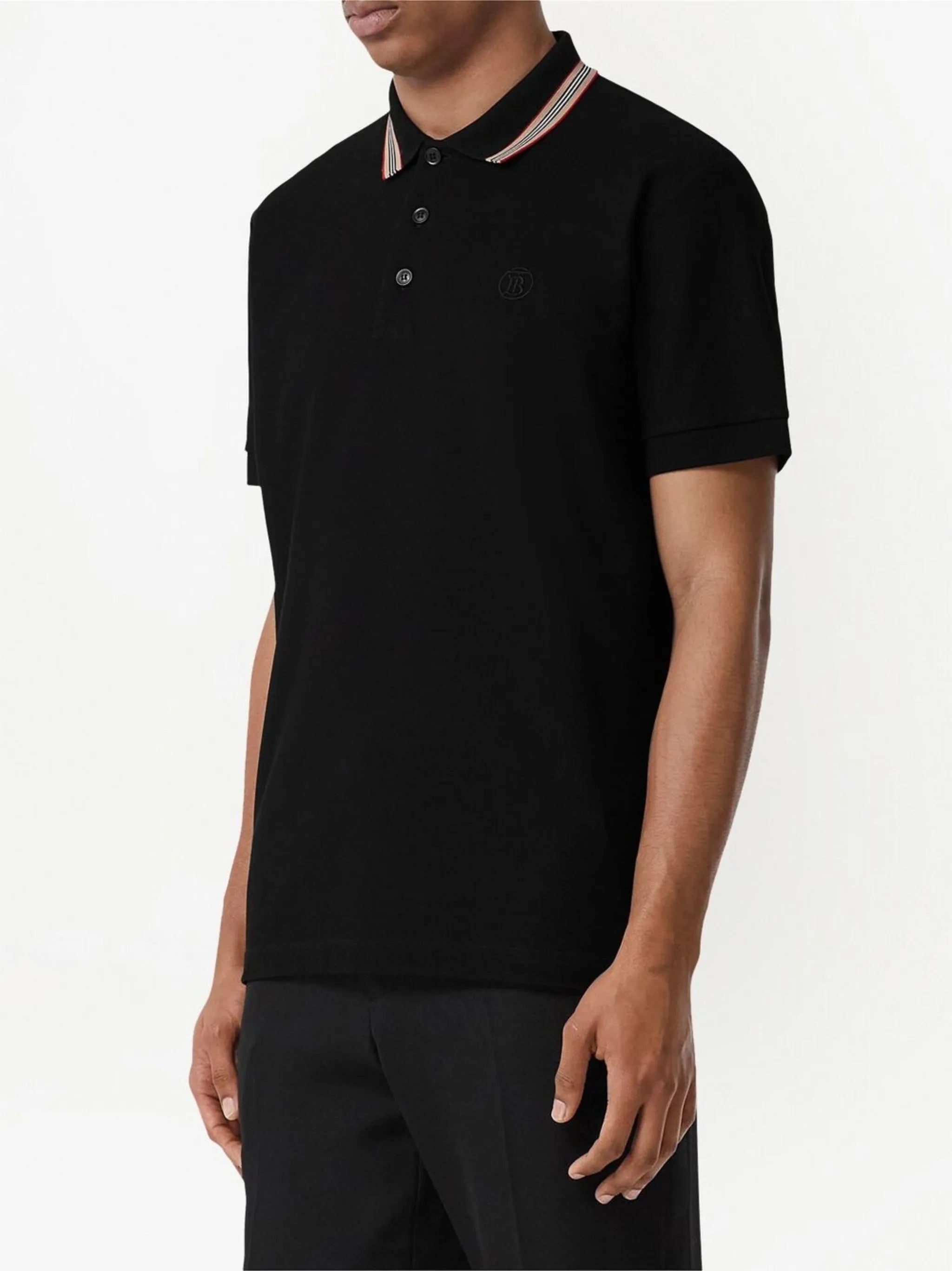 Icon Stripe cotton polo shirt