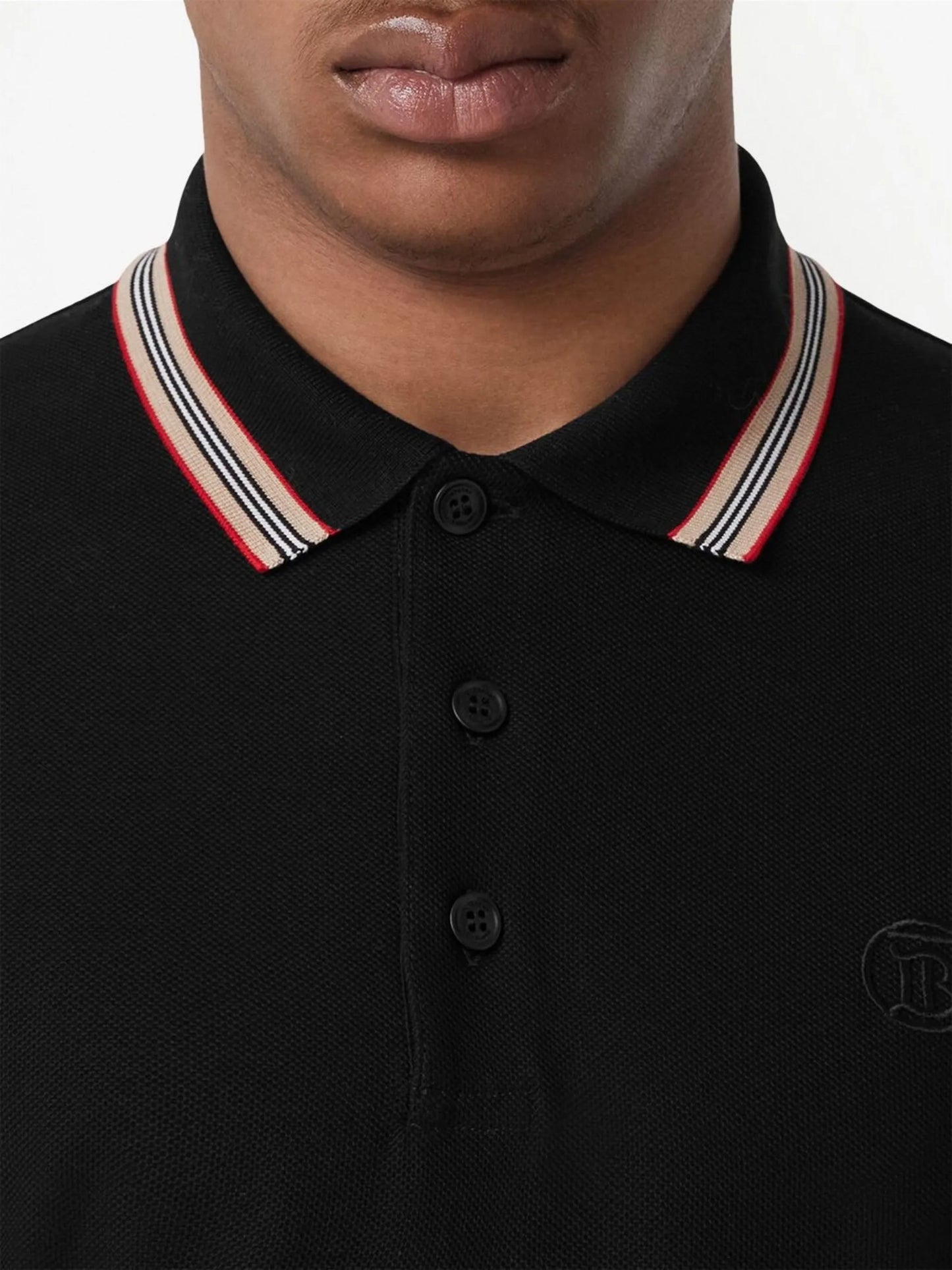 Icon Stripe cotton polo shirt