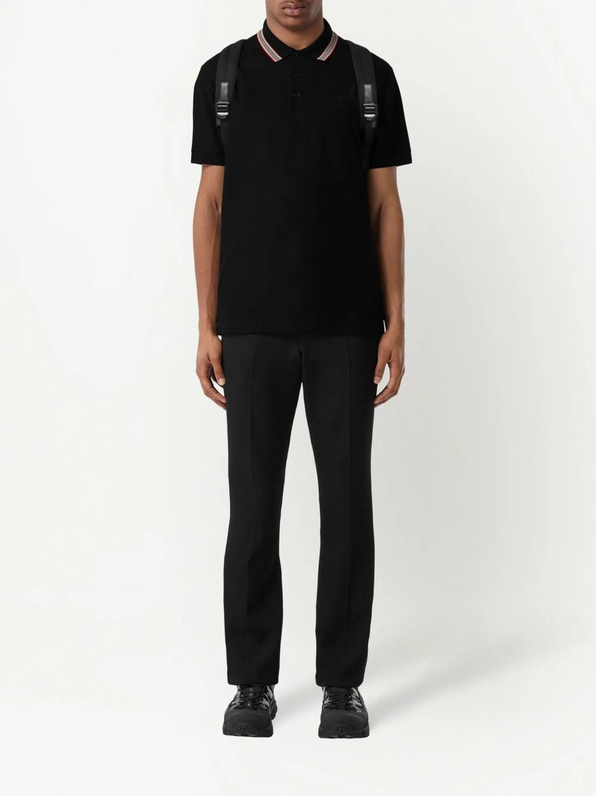 Icon Stripe cotton polo shirt