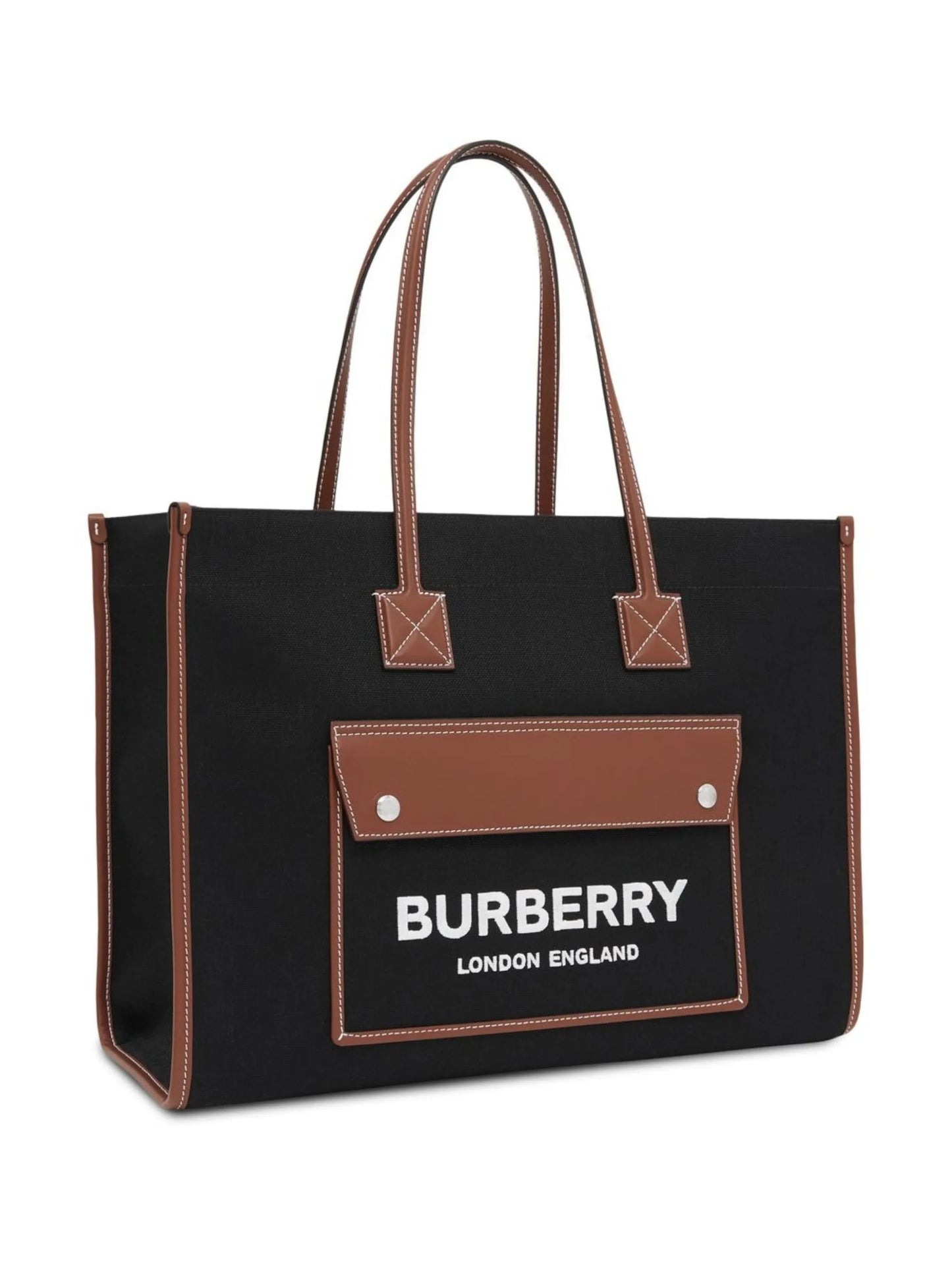 logo-print tote bag