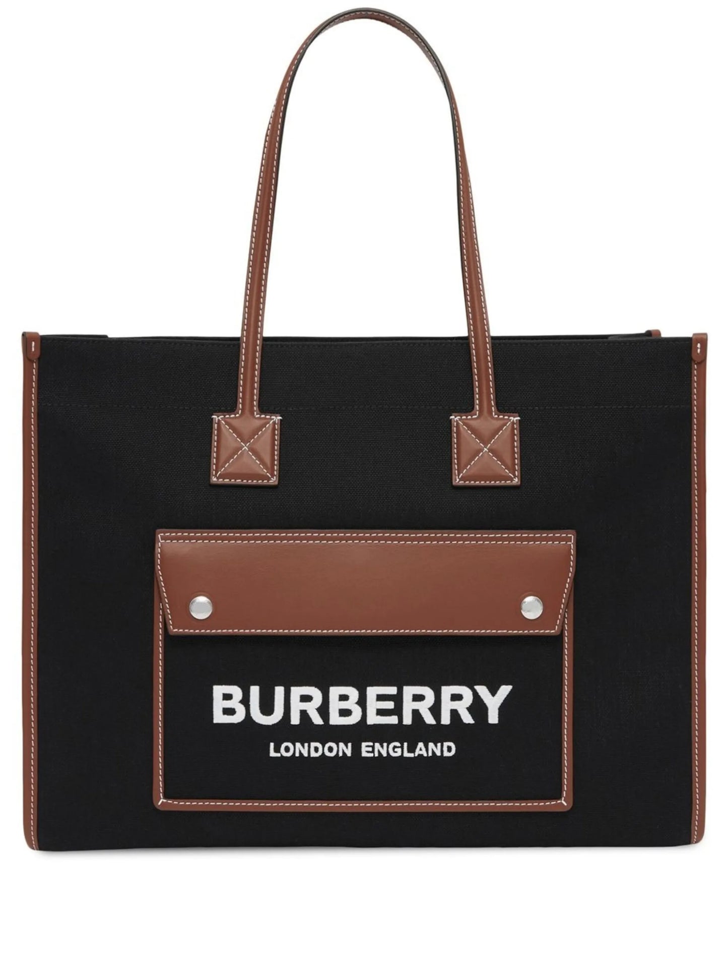 logo-print tote bag