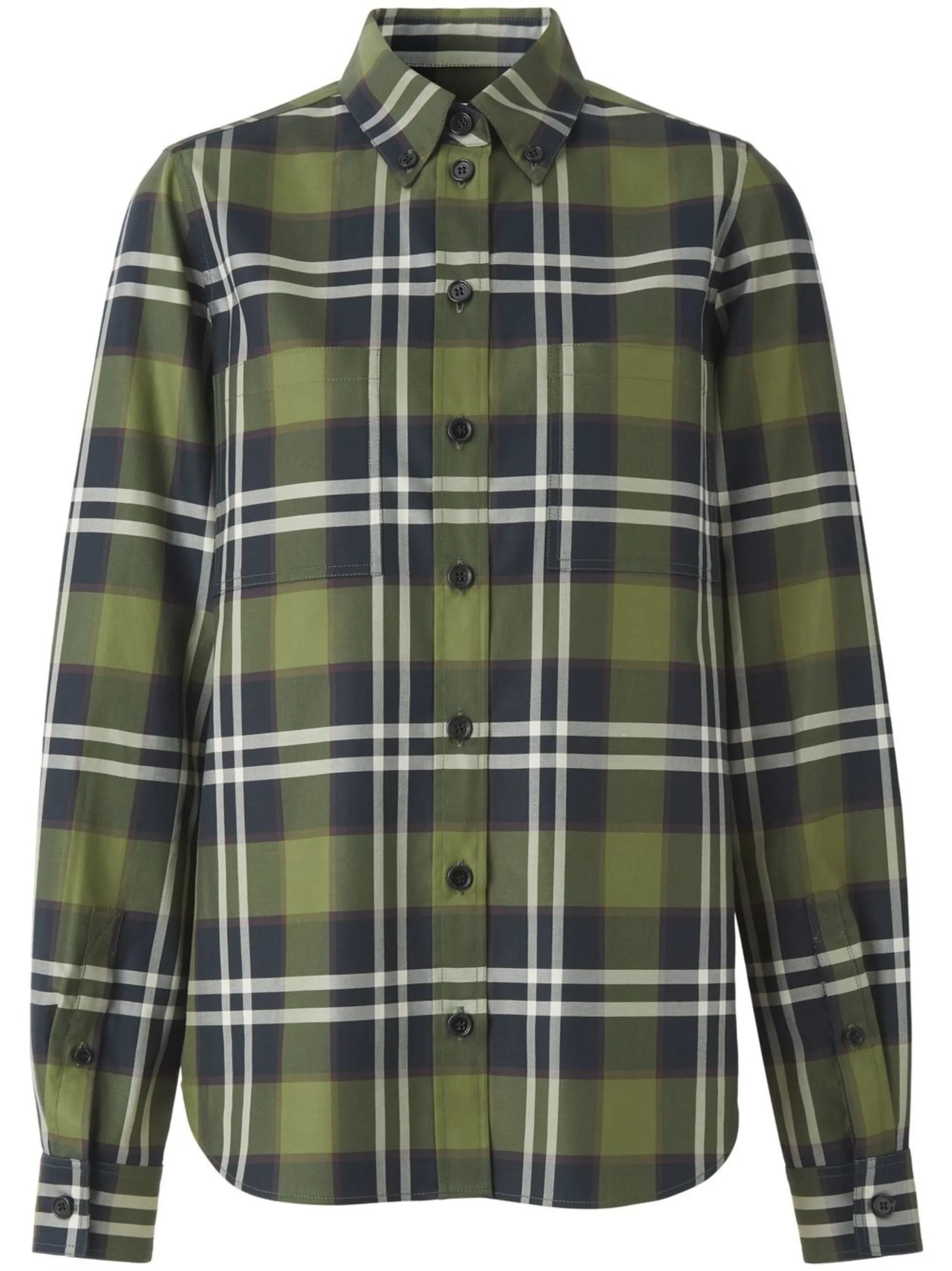 Vintage Check-print shirt
