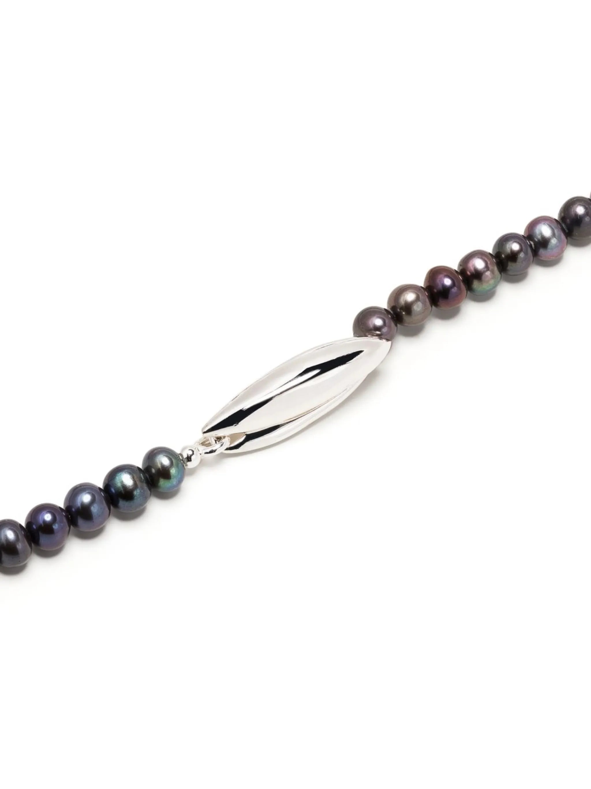 silver pearl pendant necklace