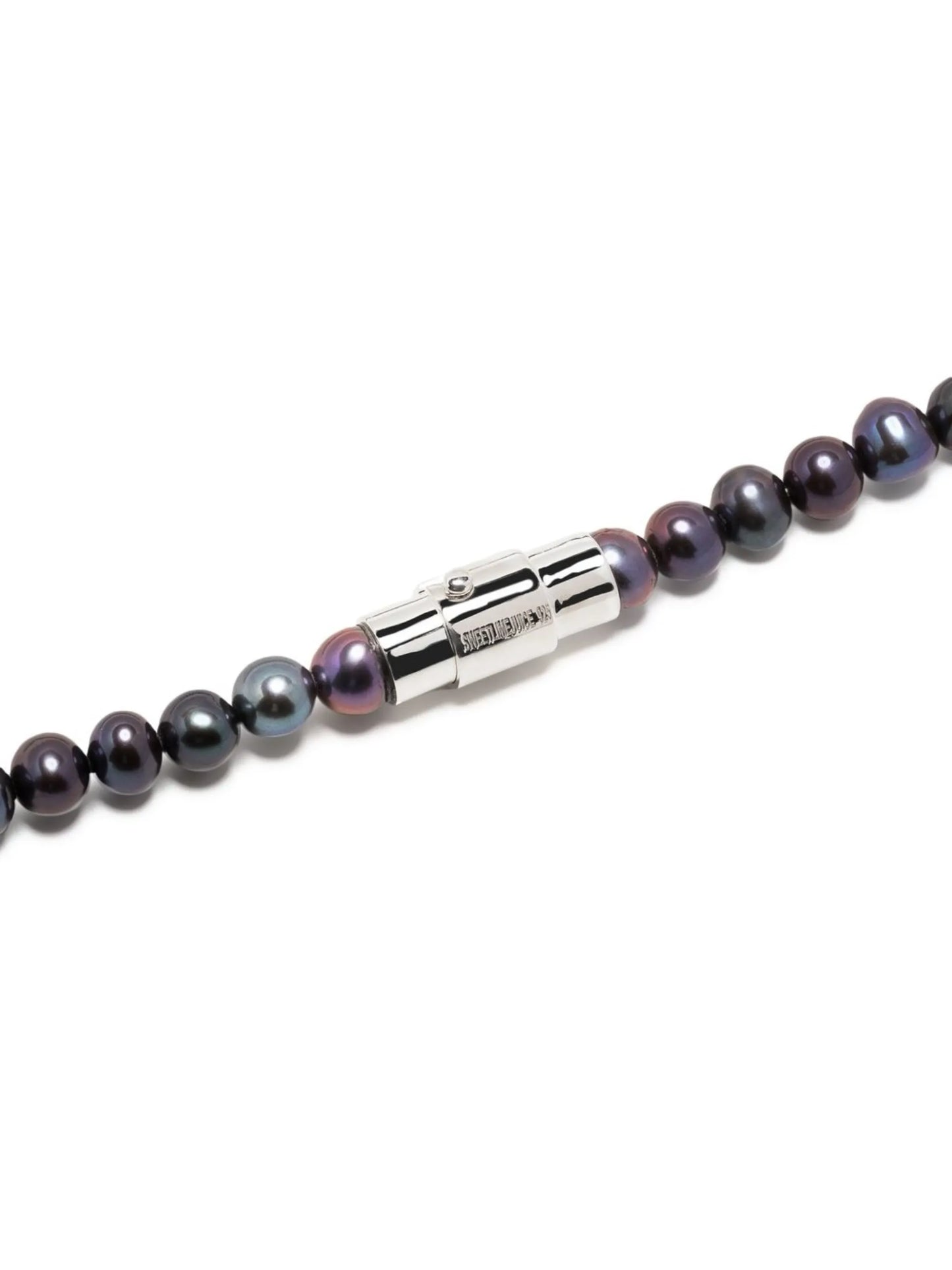 silver pearl choker