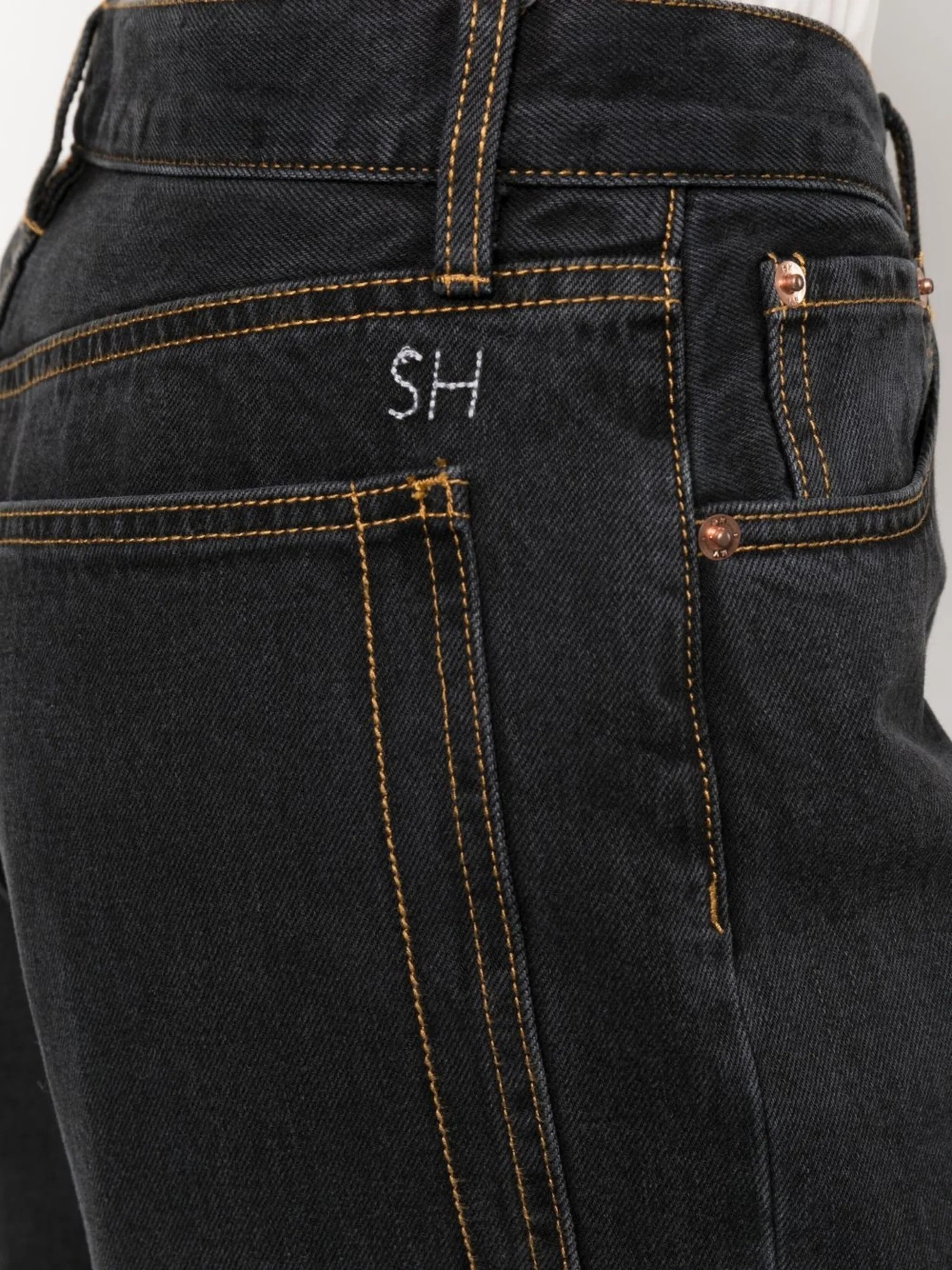 high-rise wide-leg jeans