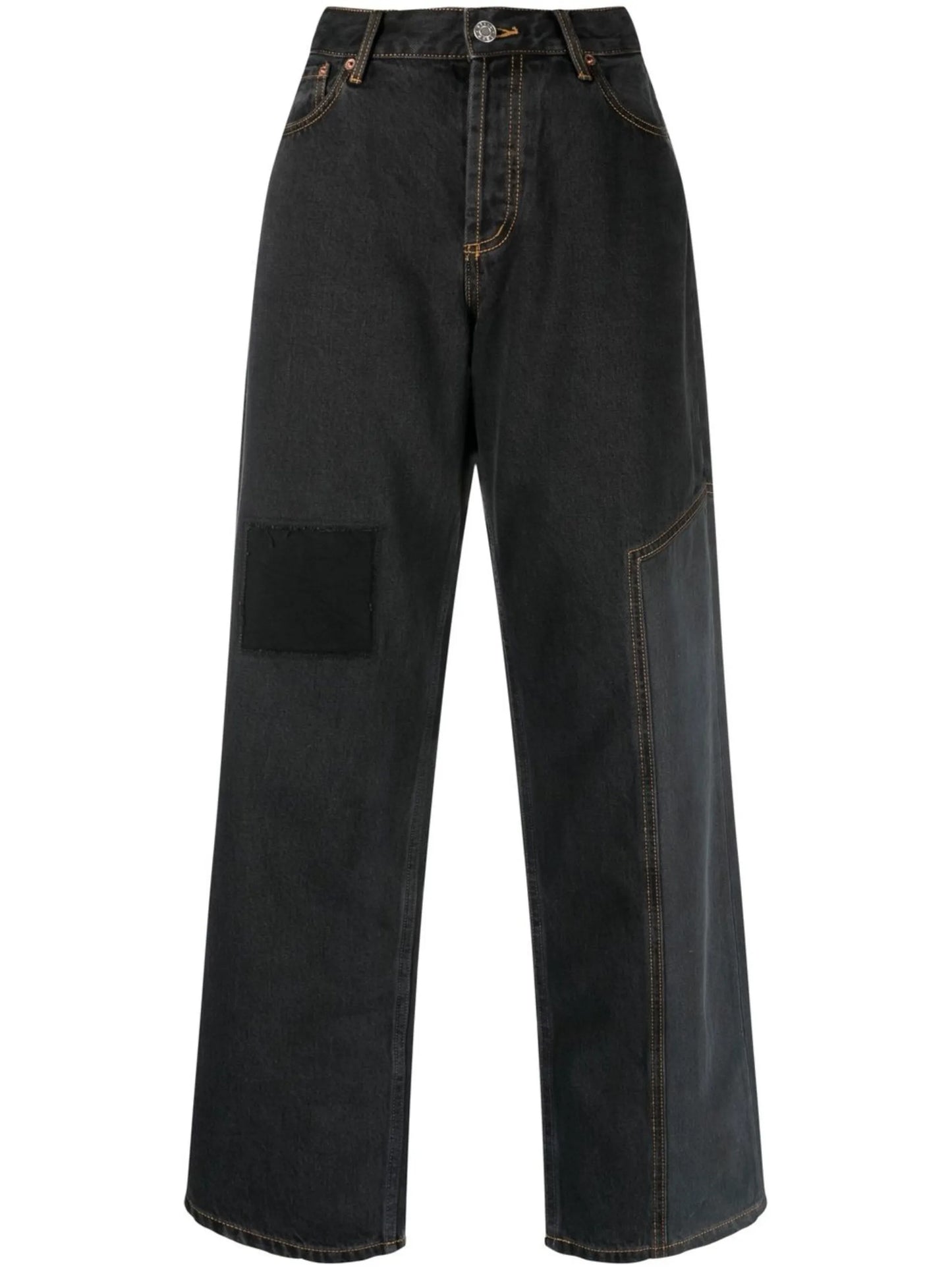 high-rise wide-leg jeans