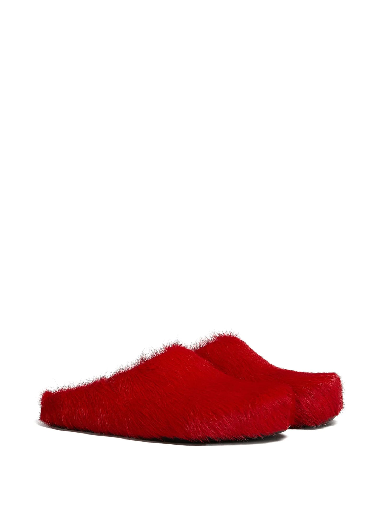 long hair calfskin Fussbett sabot