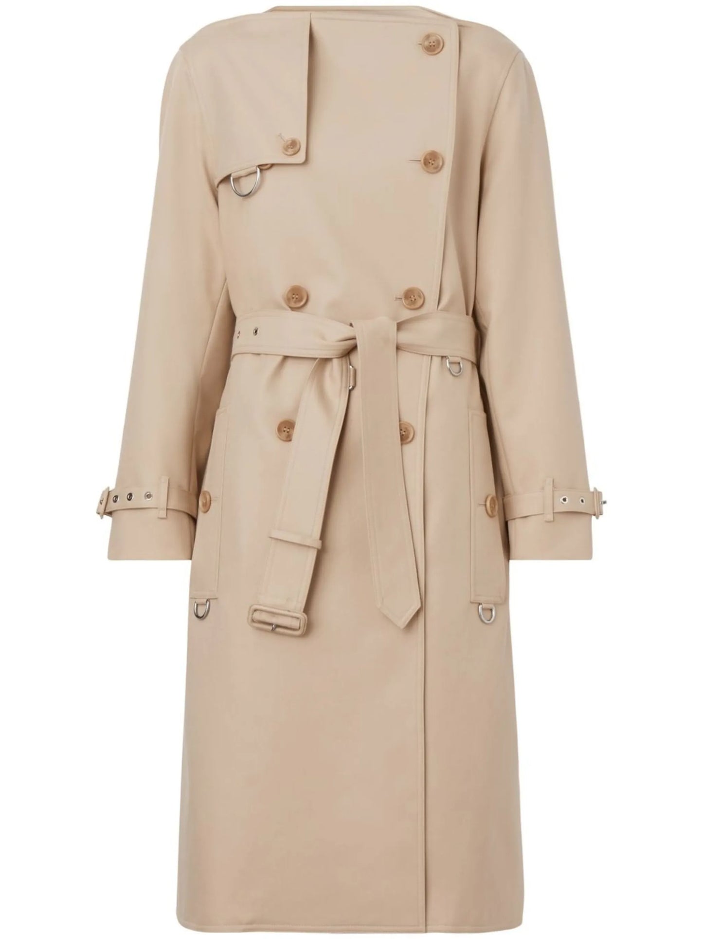 double-breasted trench coat