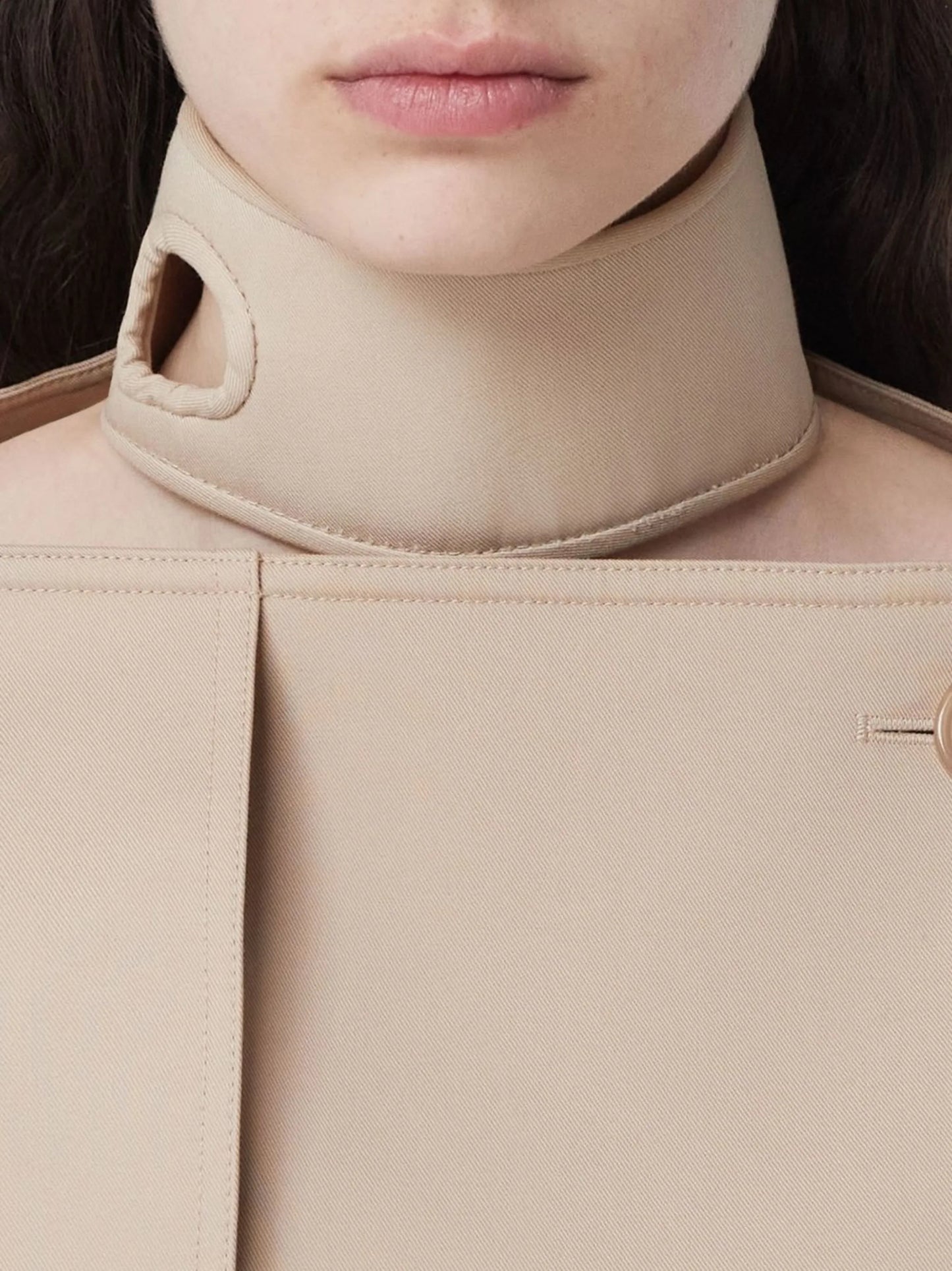 double-breasted trench coat