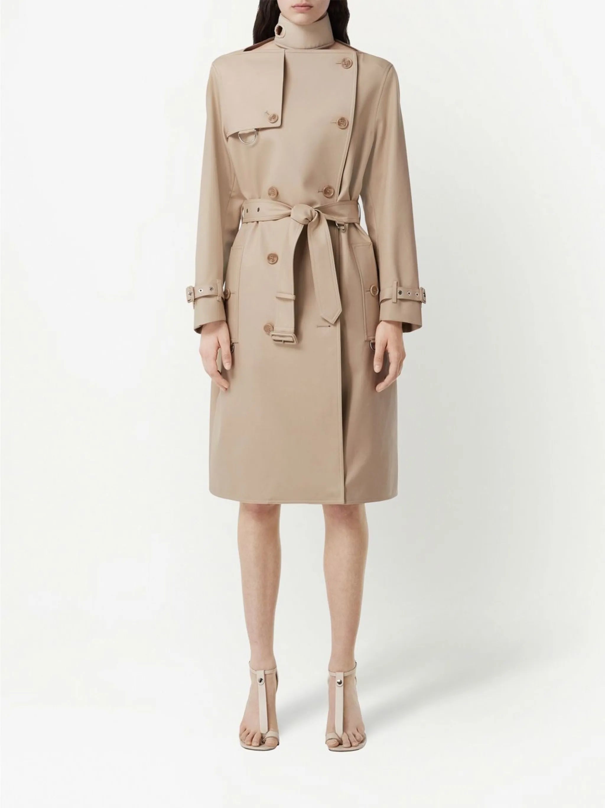 double-breasted trench coat