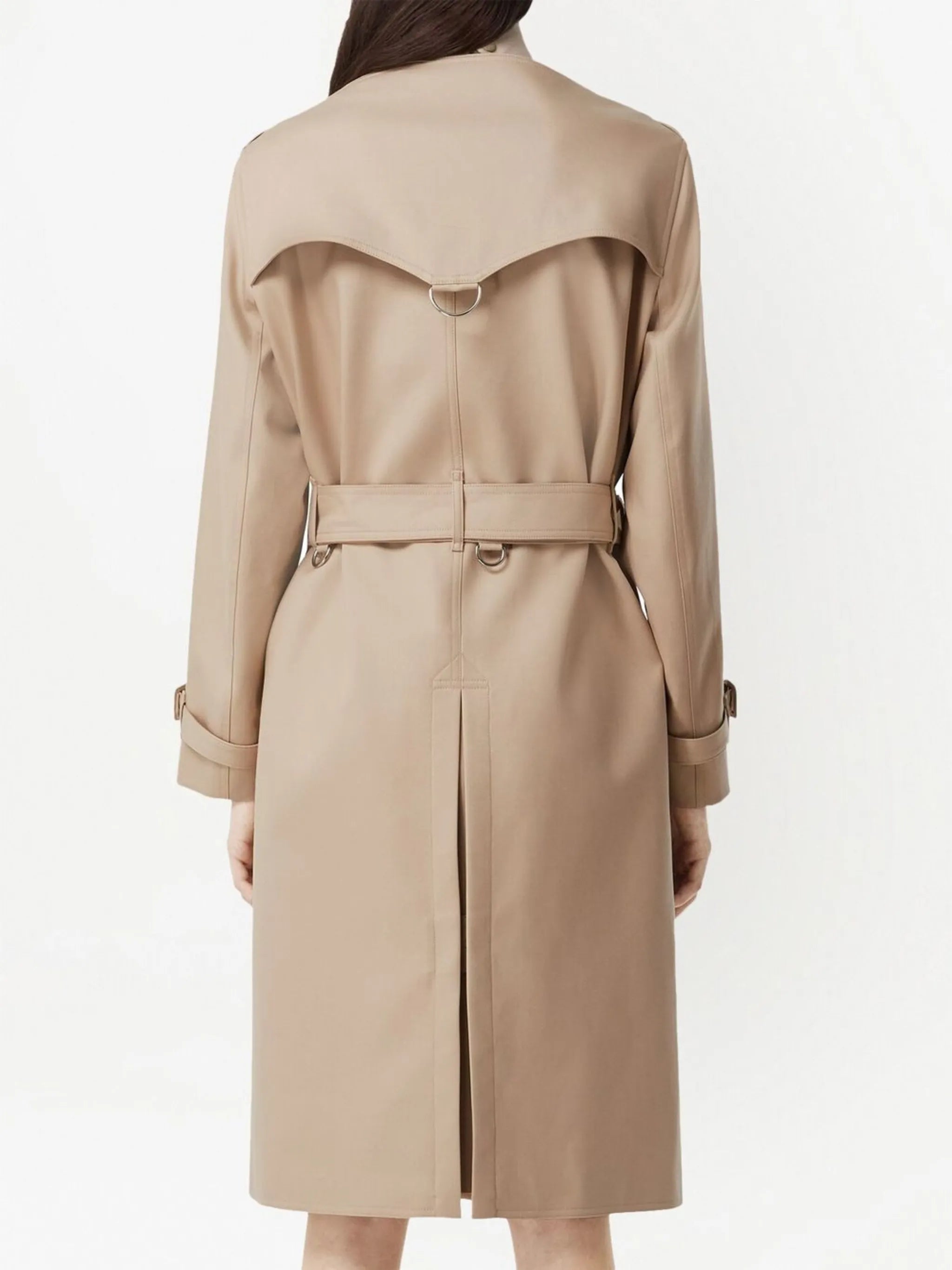 double-breasted trench coat