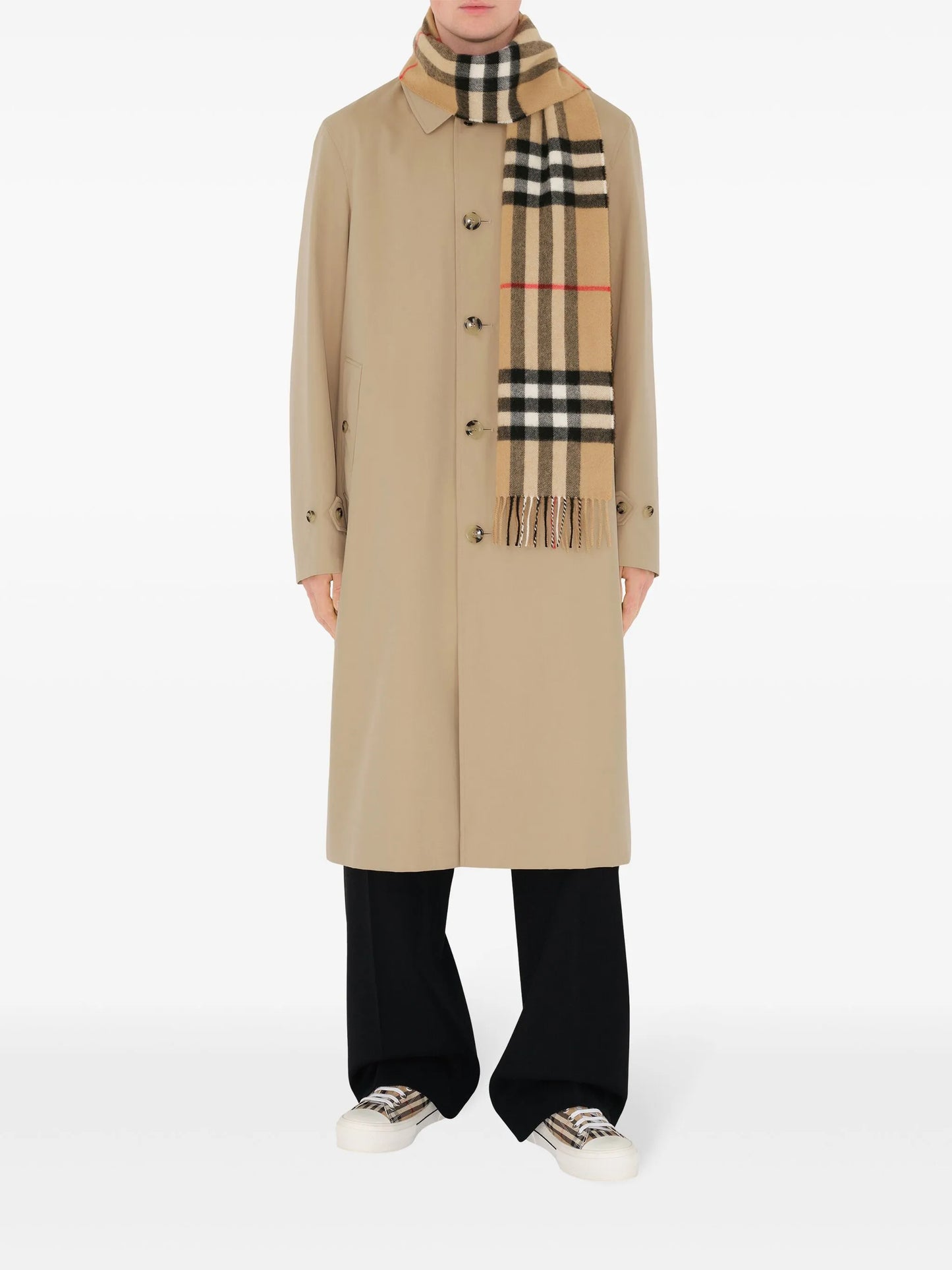 The Classic Check cashmere scarf