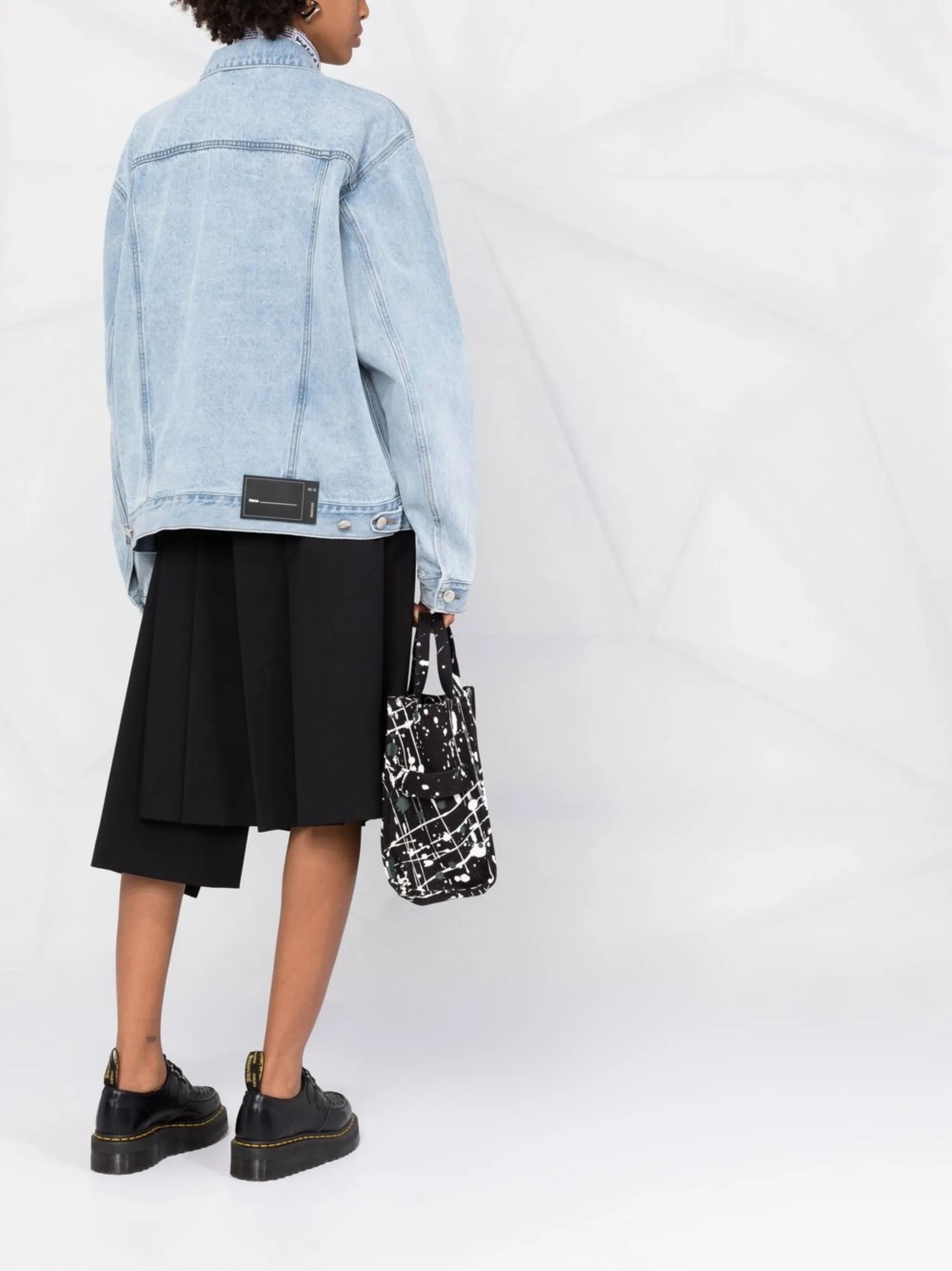 logo-patch denim jacket