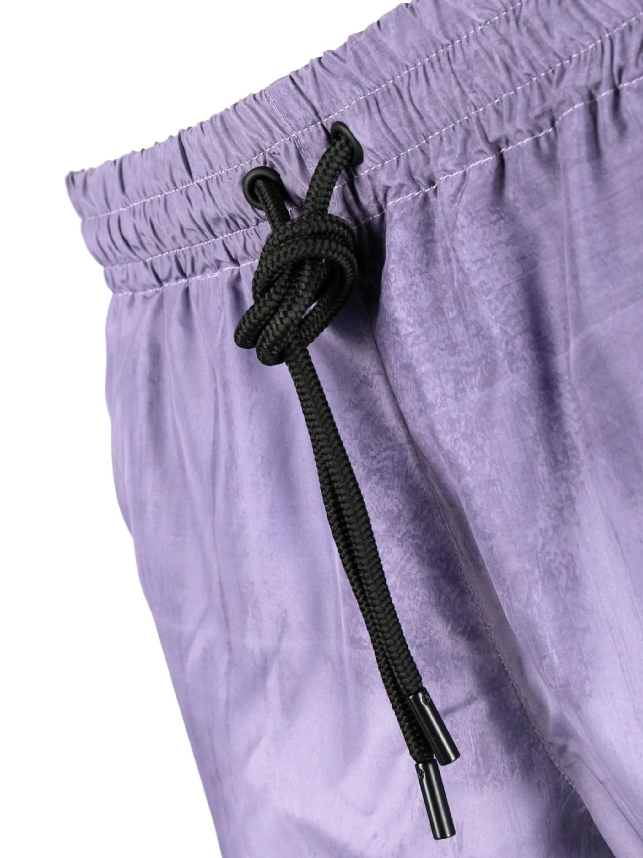 drawstring high-cut swim shorts