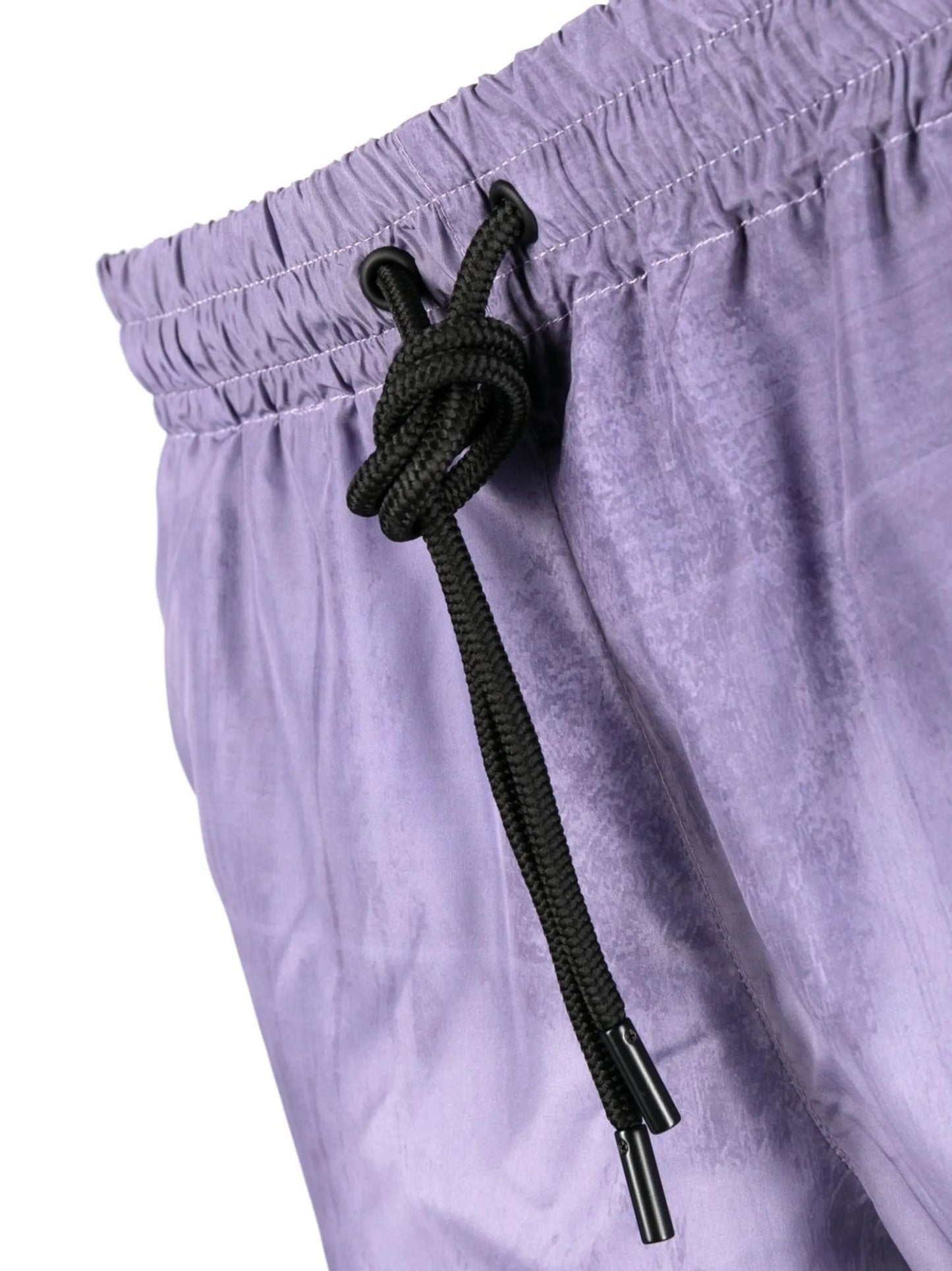 drawstring high-cut swim shorts