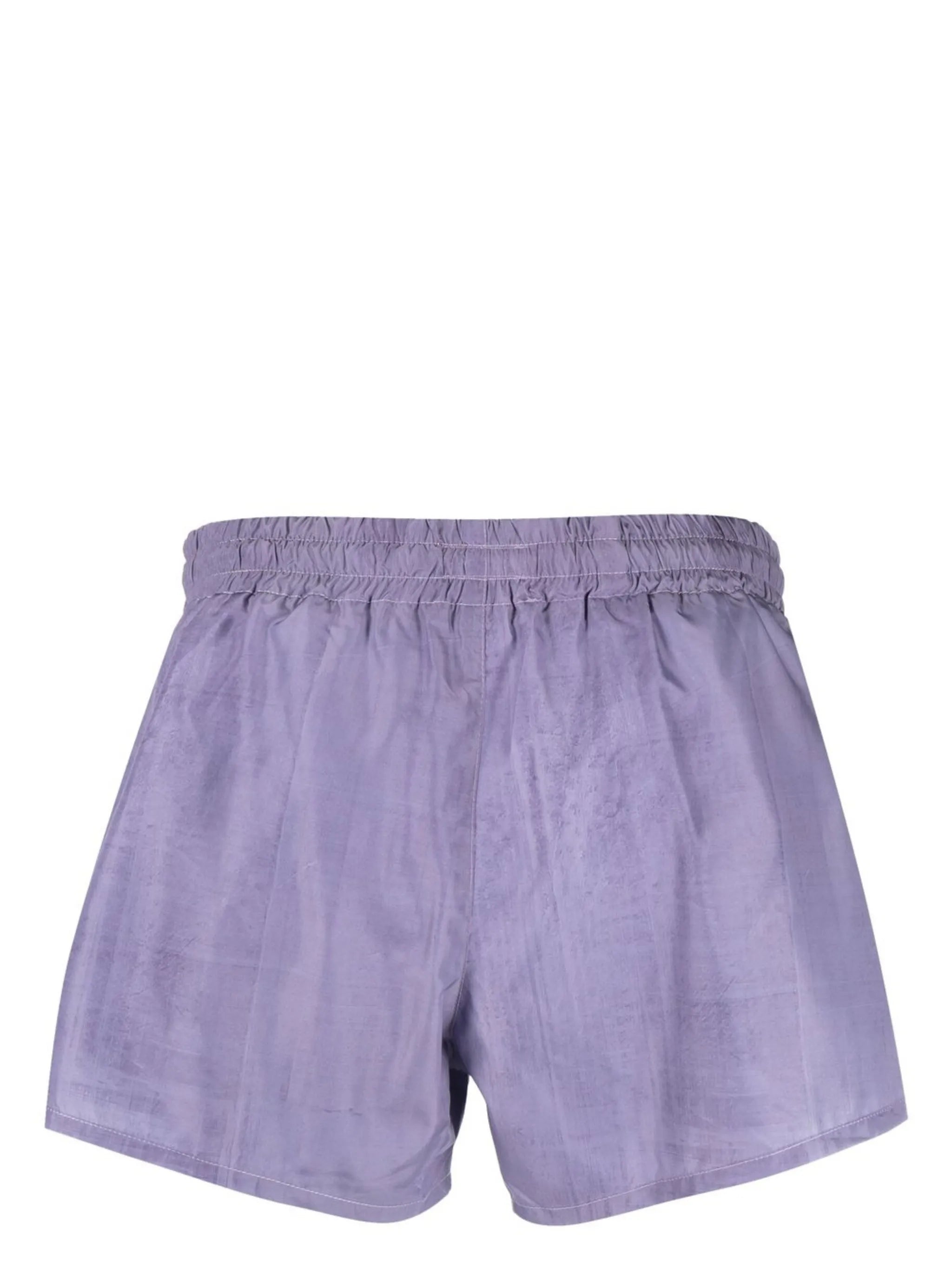 drawstring high-cut swim shorts