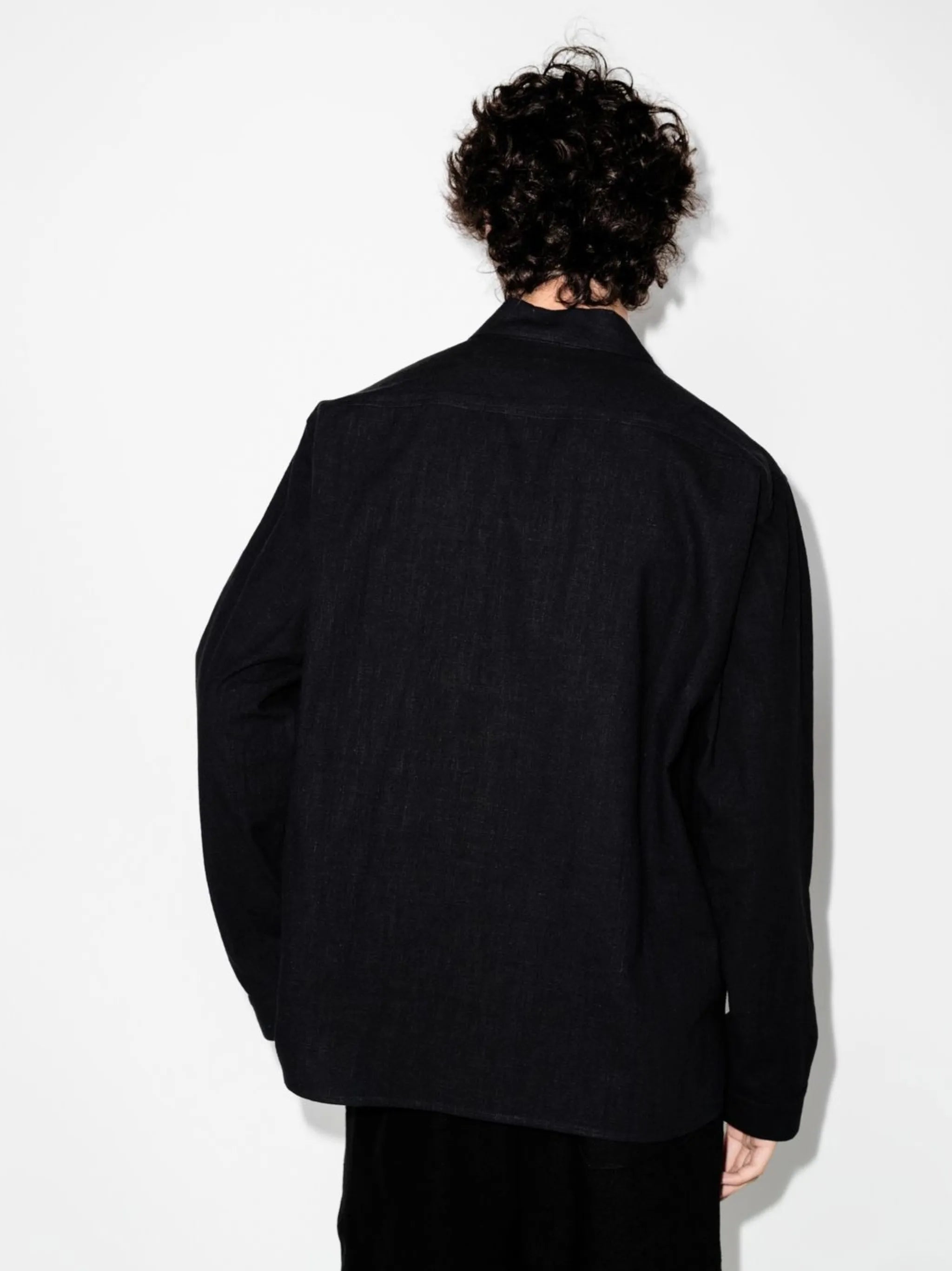 artist collar long-sleeve shirt