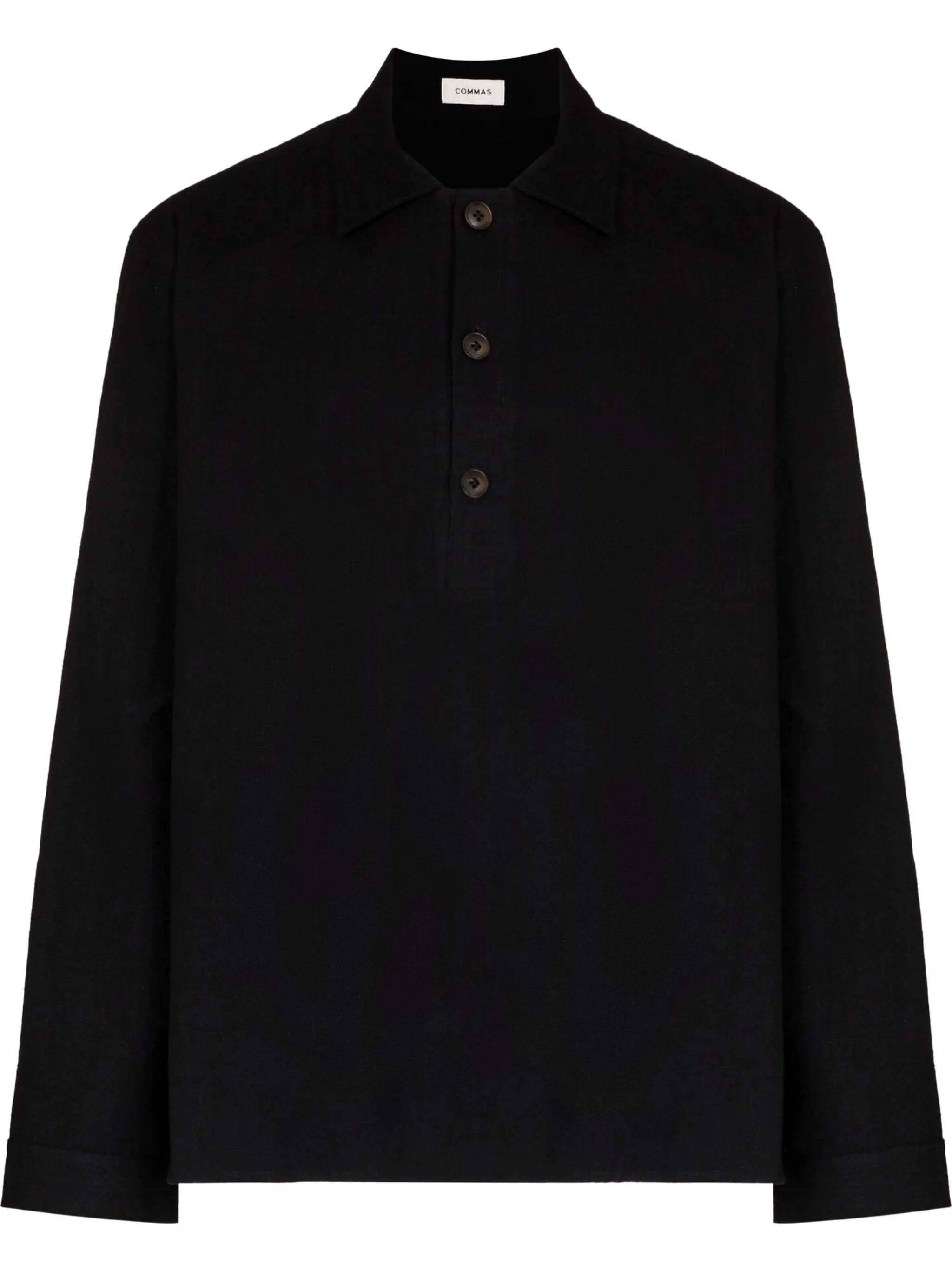 artist collar long-sleeve shirt
