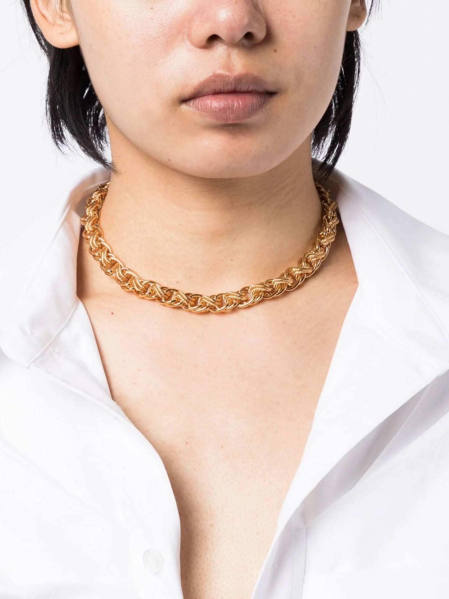 Platon  mixed-chain choker necklace