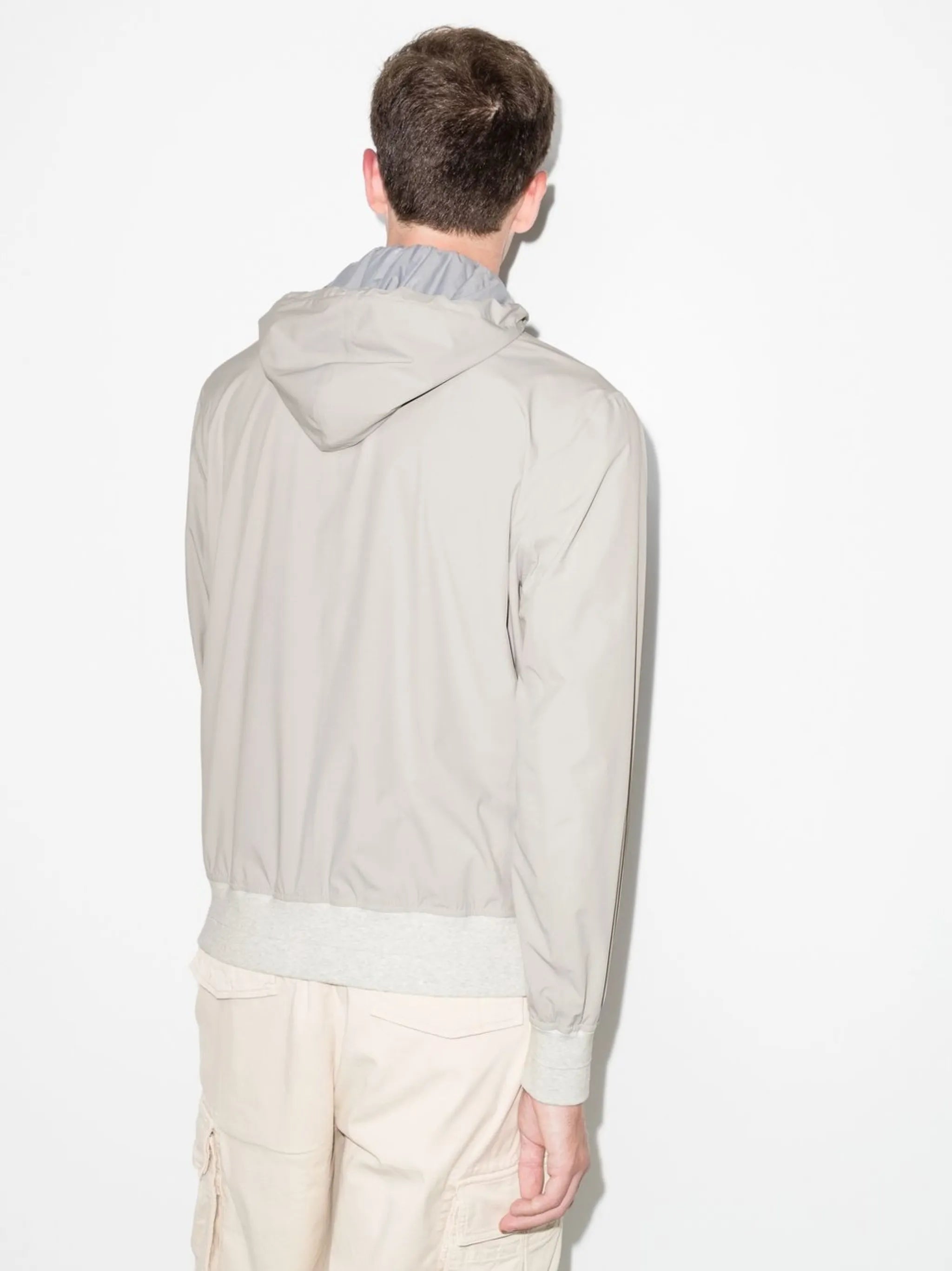 water-resistant hooded jacket