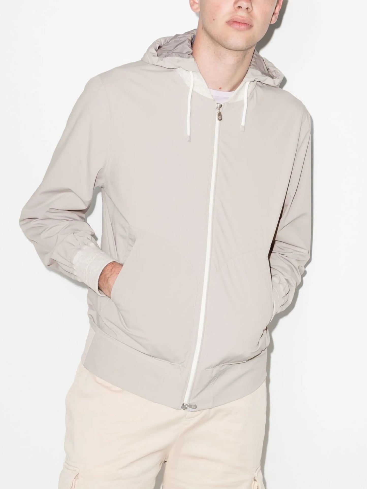 water-resistant hooded jacket