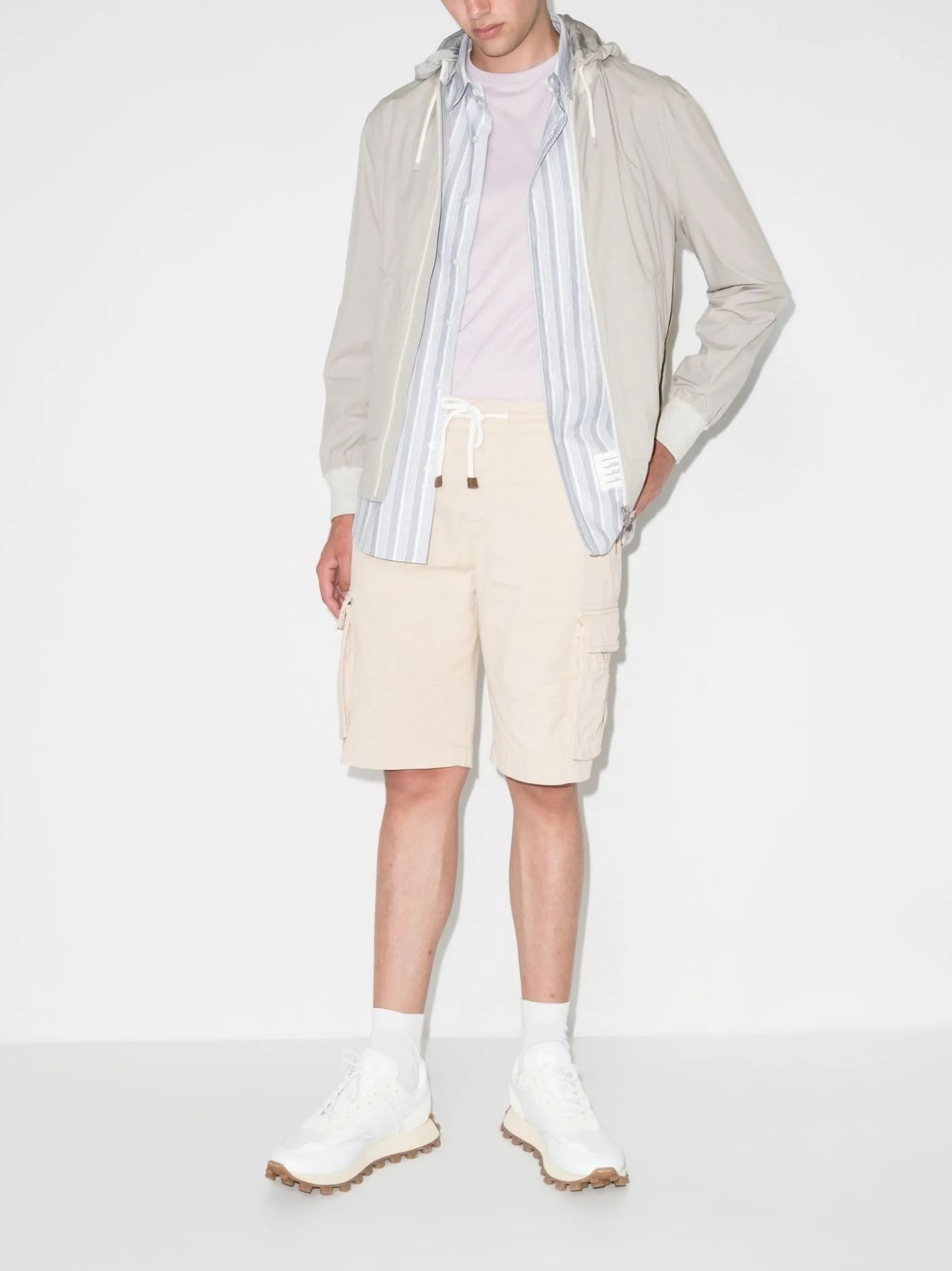 water-resistant hooded jacket