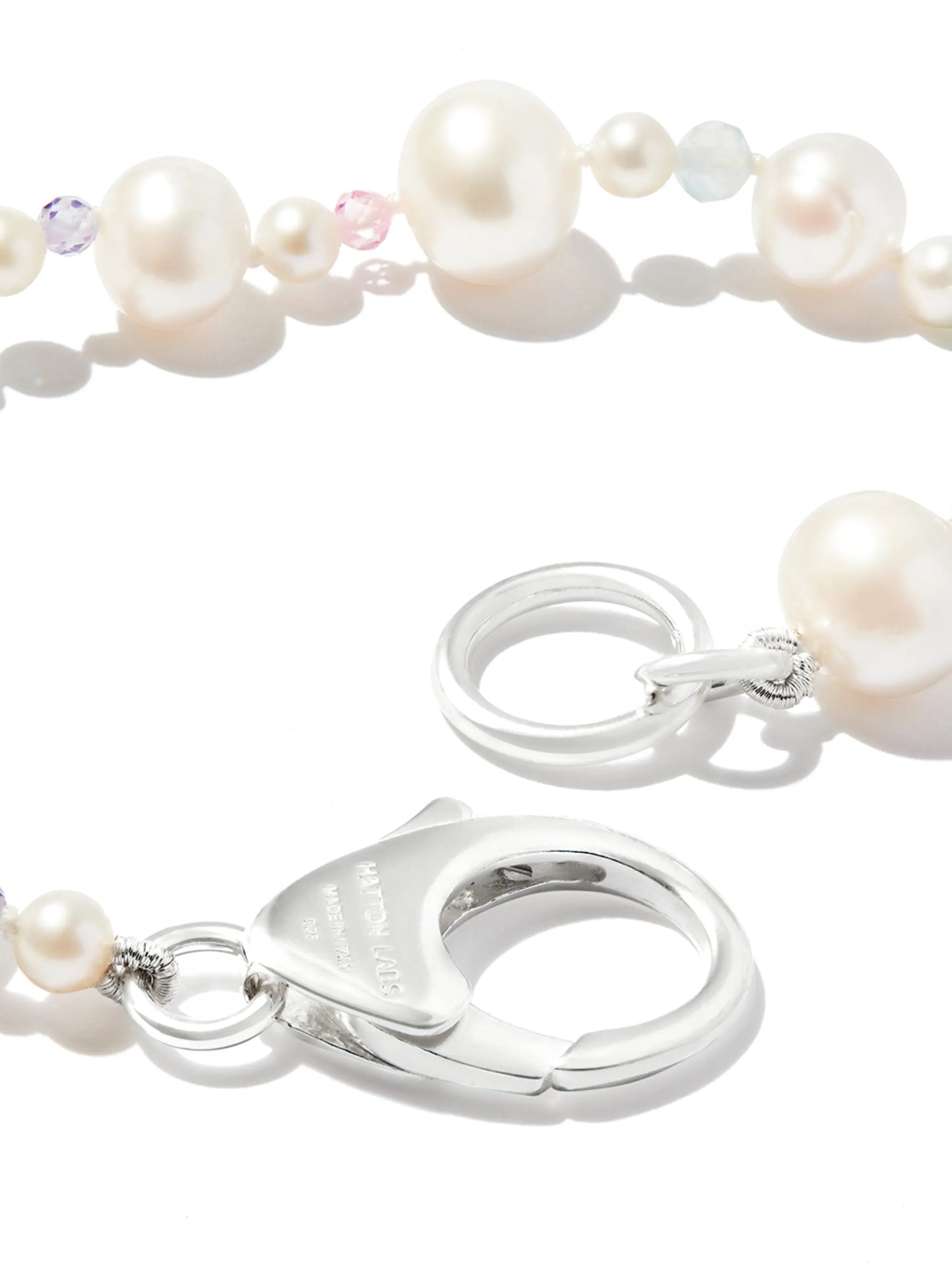 Pebbles pearl and bead bracelet
