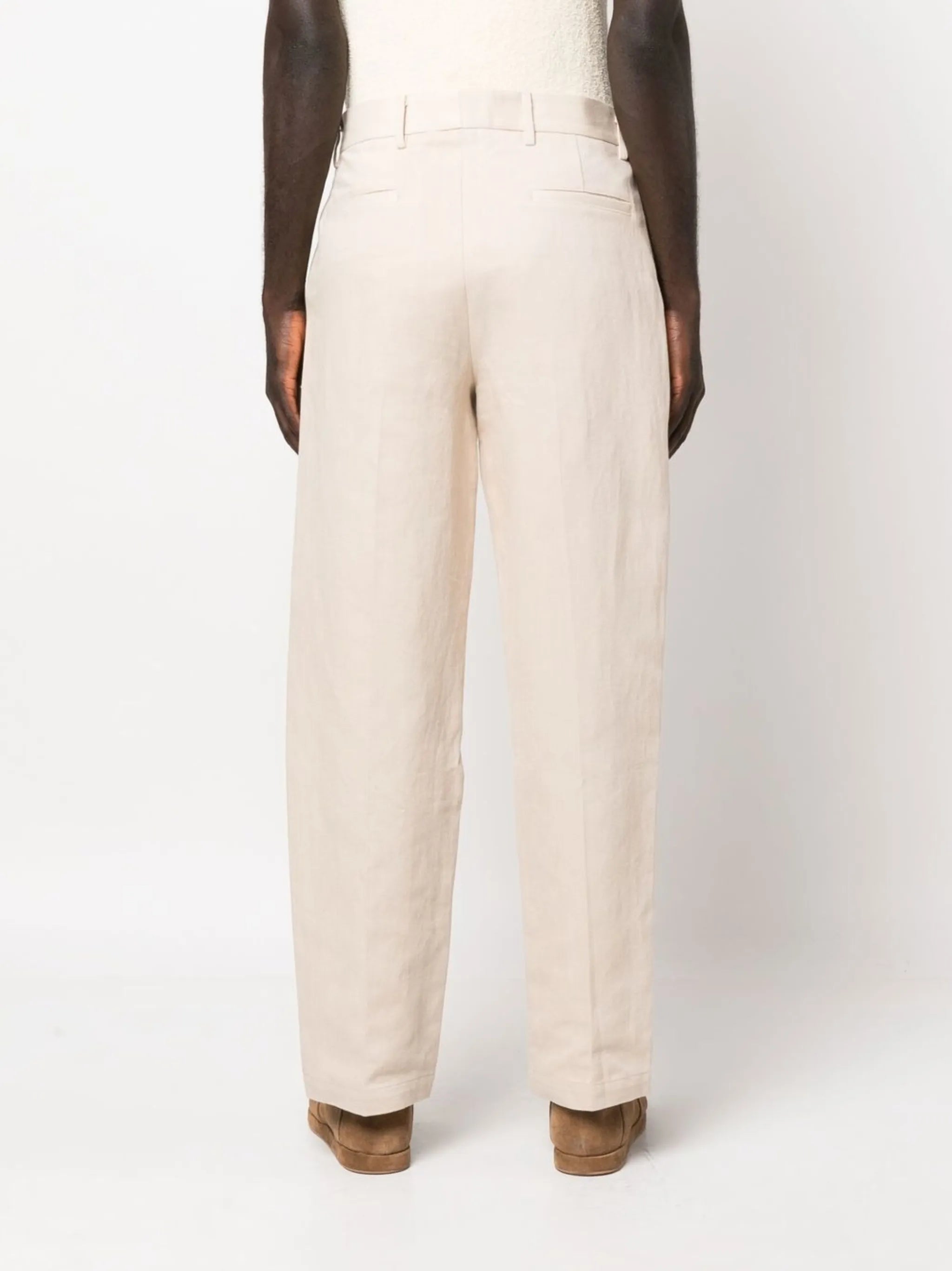 tailored crease trousers