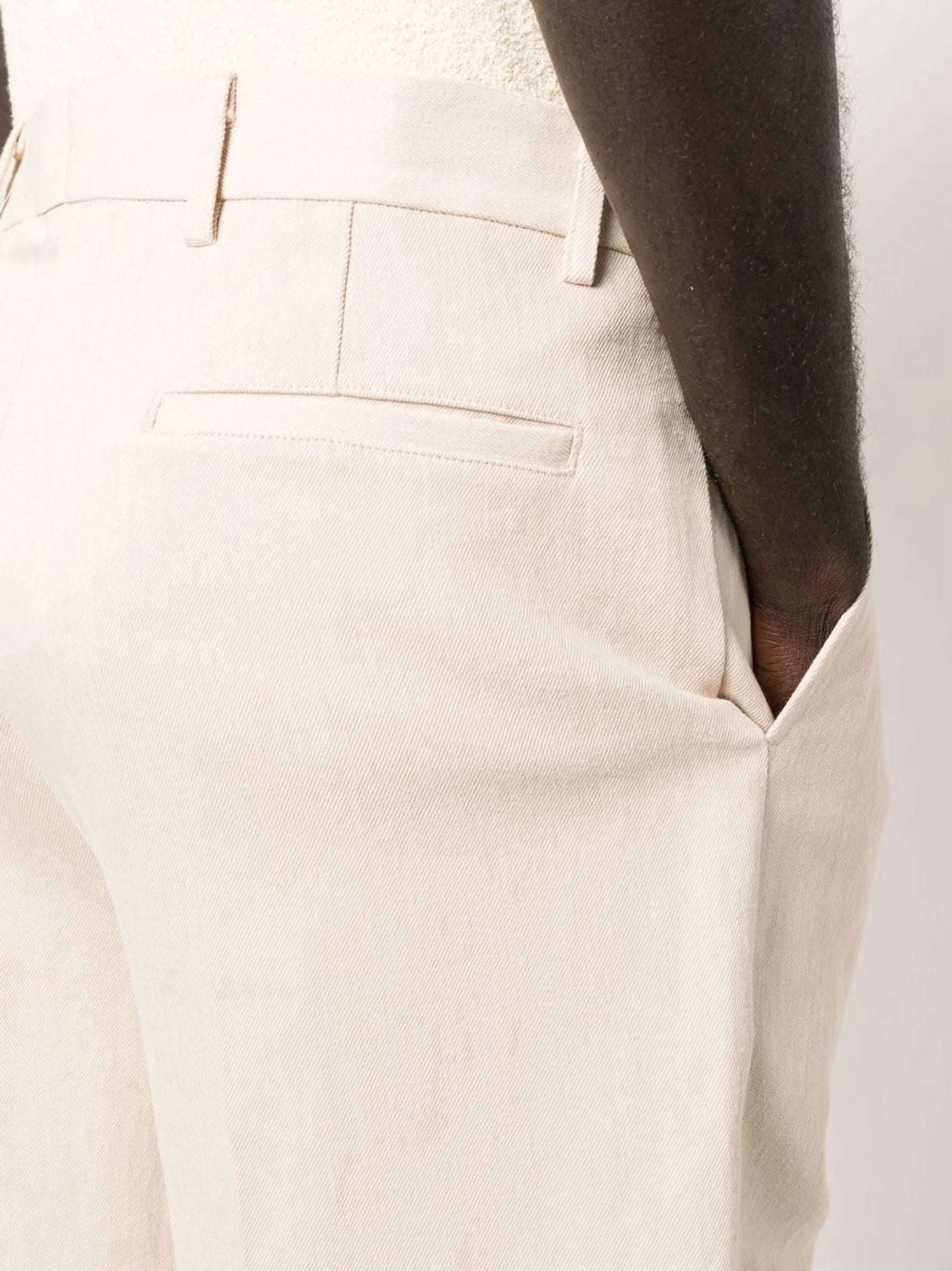 tailored crease trousers