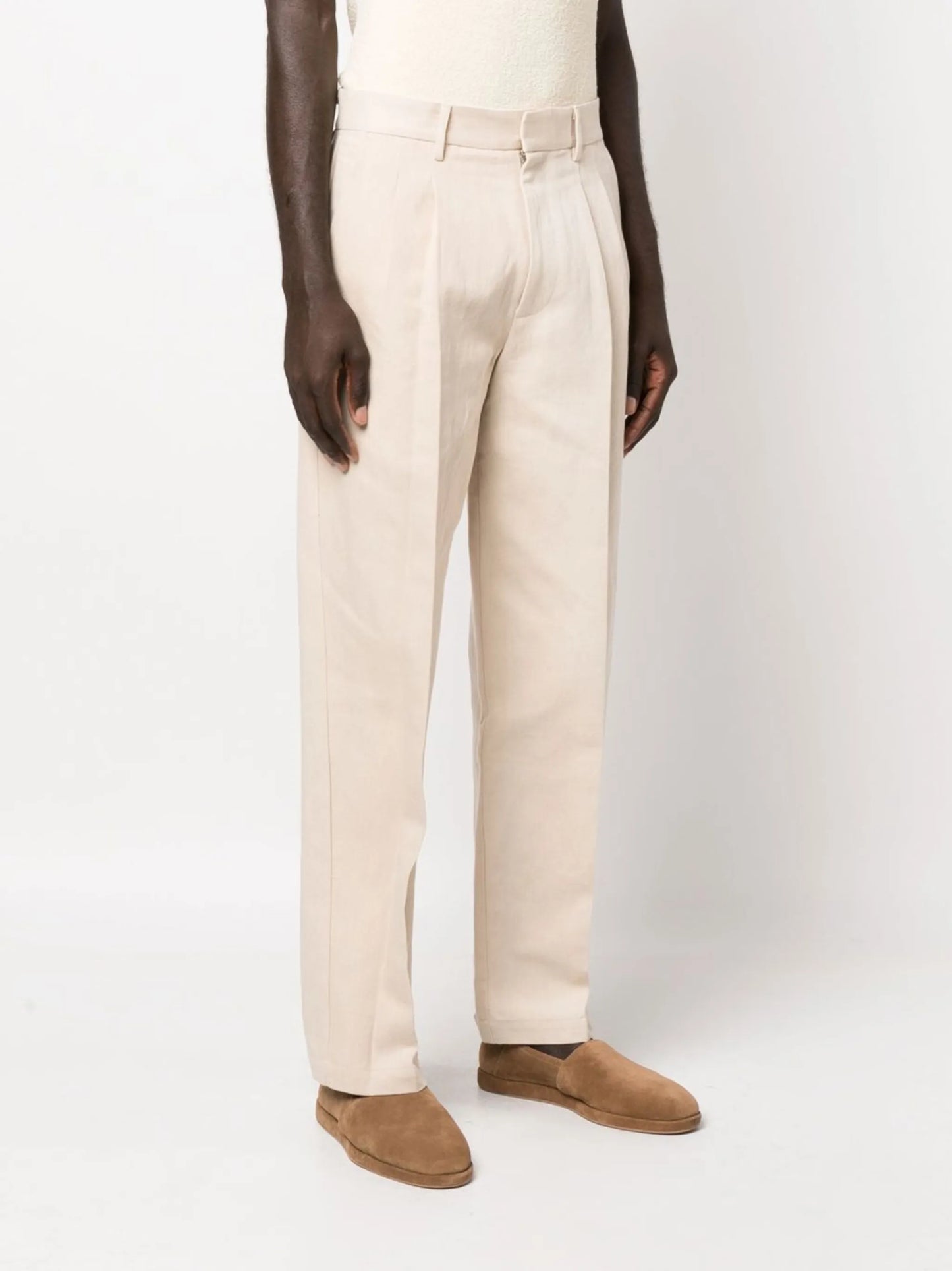 tailored crease trousers