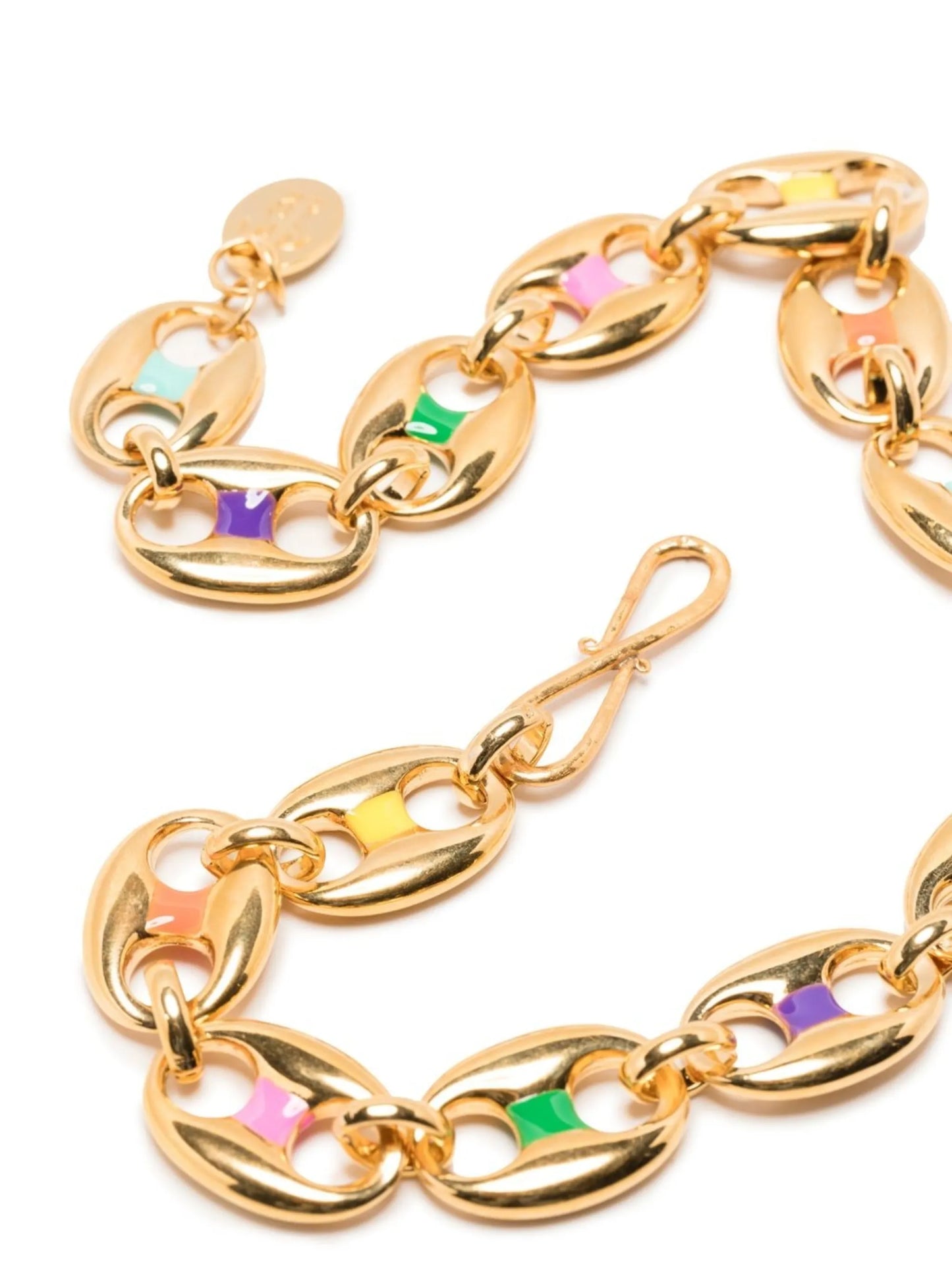 Neo coffee bean-chain necklace