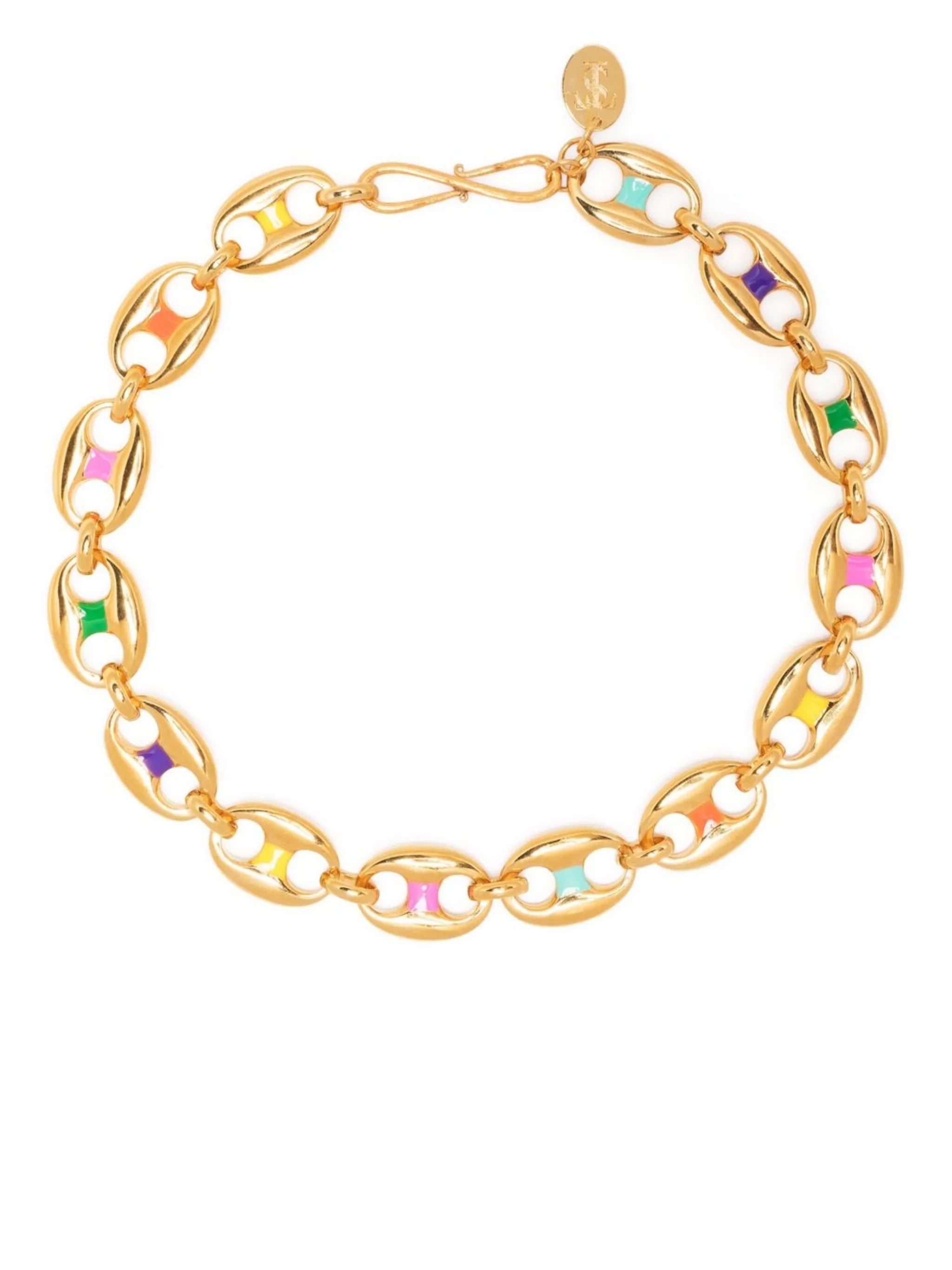 Neo coffee bean-chain necklace