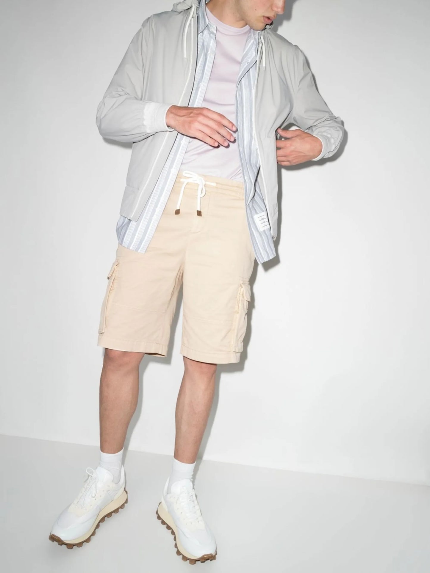 drawstring-waist Bermuda shorts