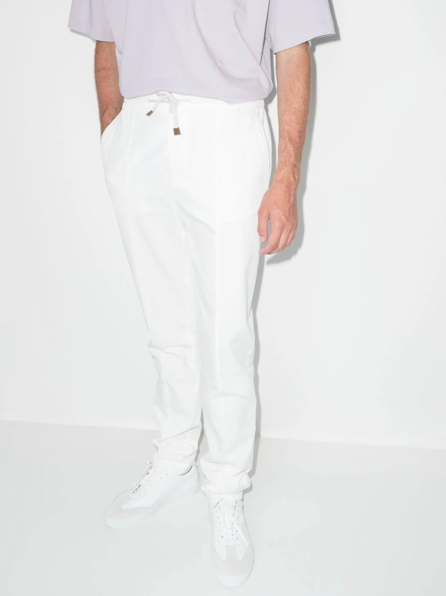 drawstring chino trousers
