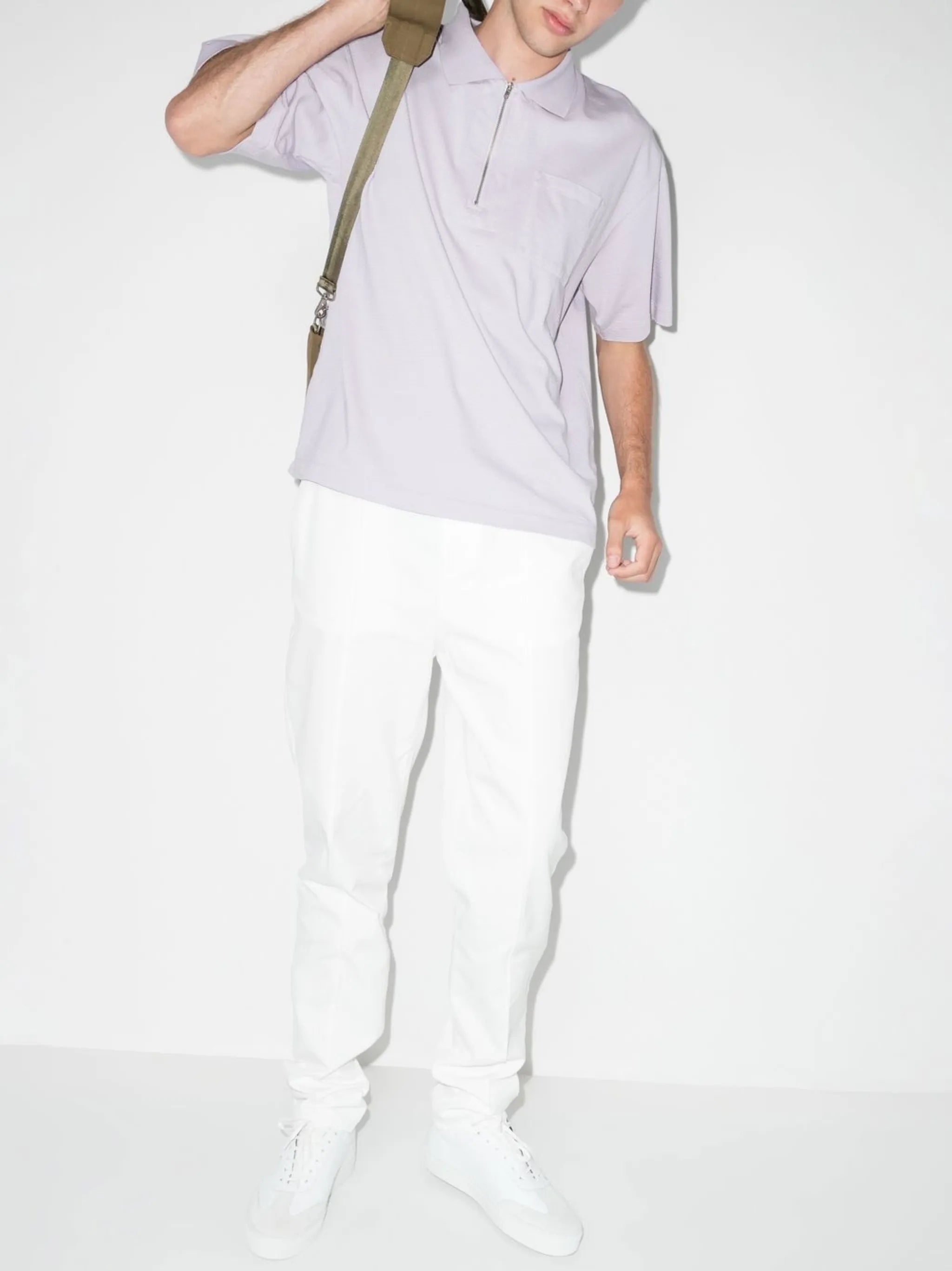 drawstring chino trousers