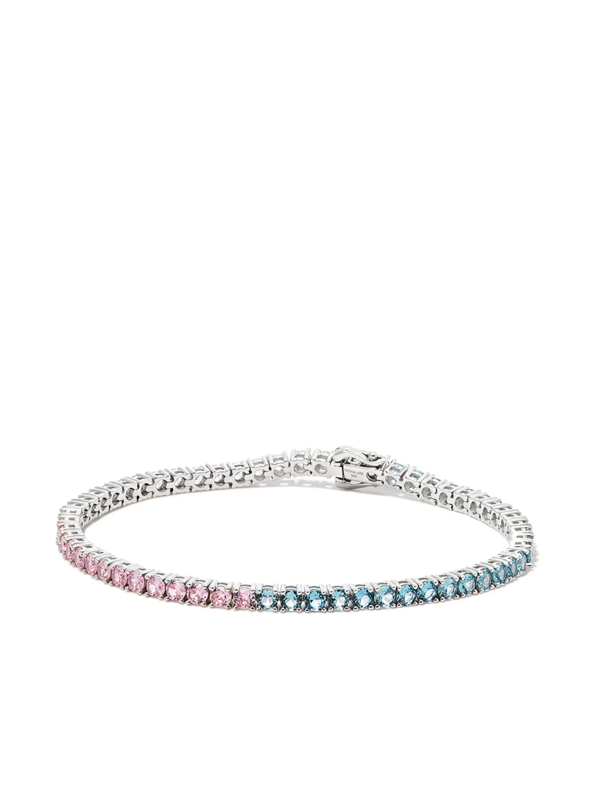 crystal-embellished tennis bracelet