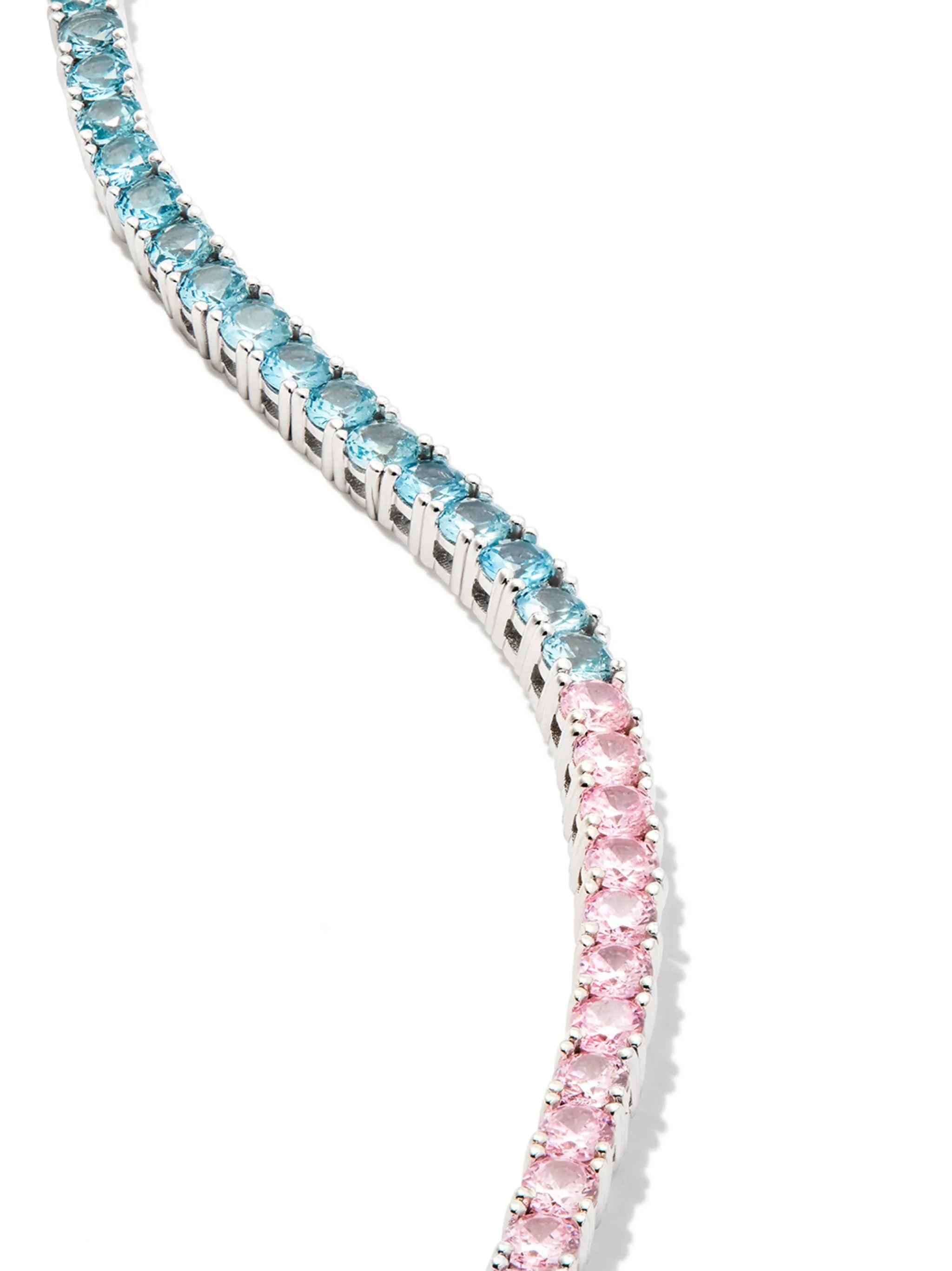 crystal-embellished tennis bracelet
