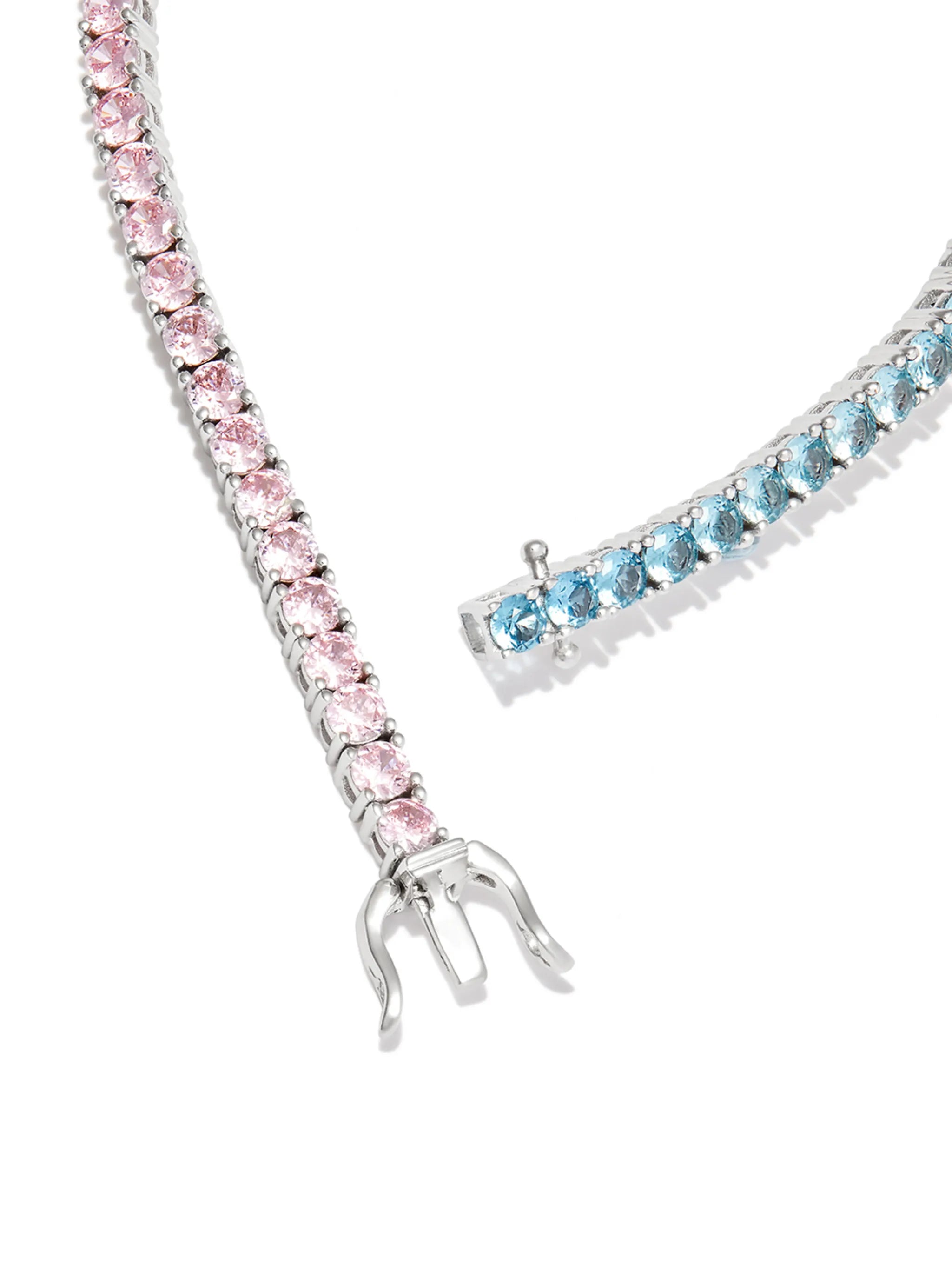 crystal-embellished tennis bracelet